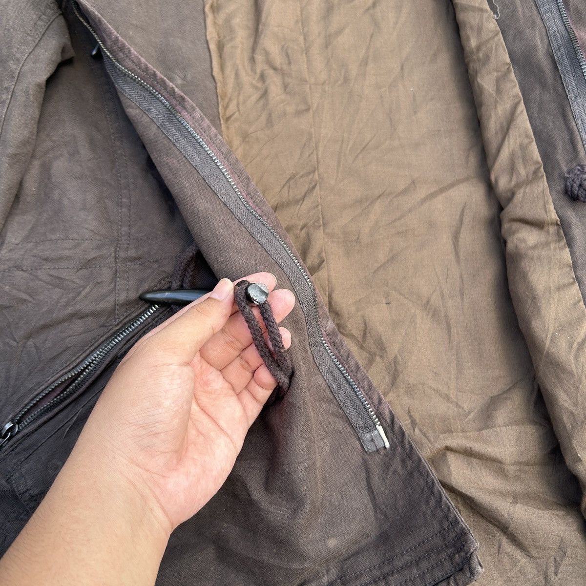 In The Attic × Japanese Brand × Vintage Vintage In The Attic Brown Jacket Size US XXS / EU 40 - 11 Thumbnail