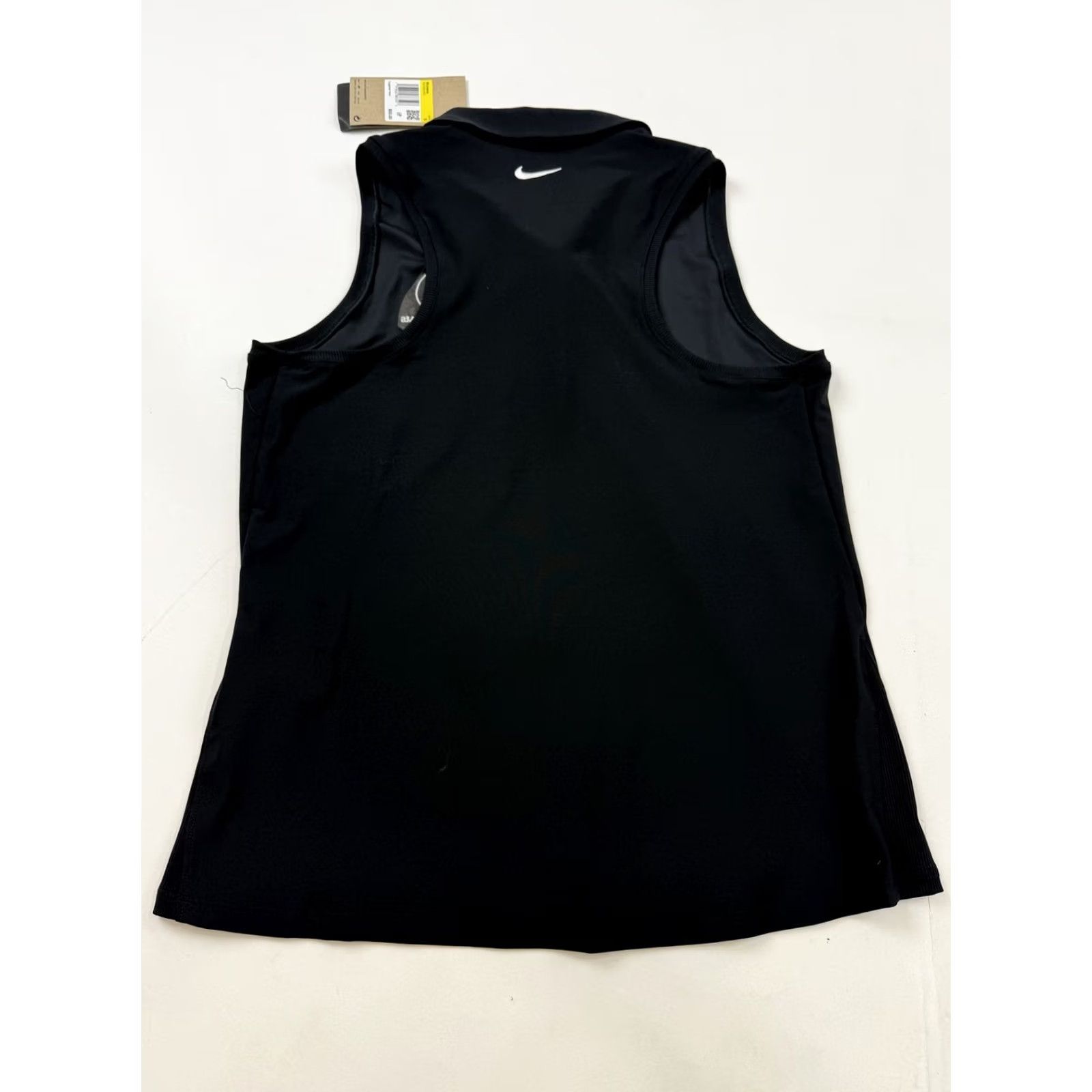 Nike Nike Polo Shirt Womens Small Black Dri-FIT Sleeveless Golf Polo Shirt Women's Size S / US 4 / IT 40 - 5 Thumbnail