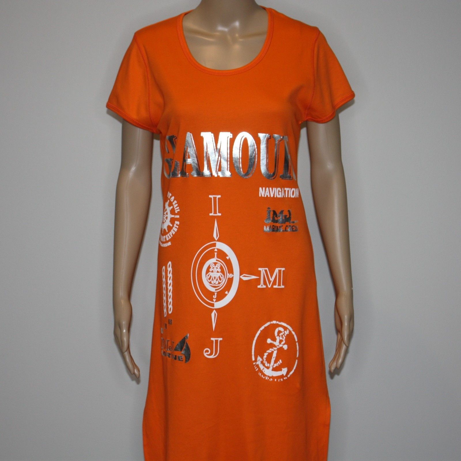 Other Birlik Collection Yachting Bright Orange Dress in size M NWT Size M / US 6-8 / IT 42-44 - 5 Thumbnail