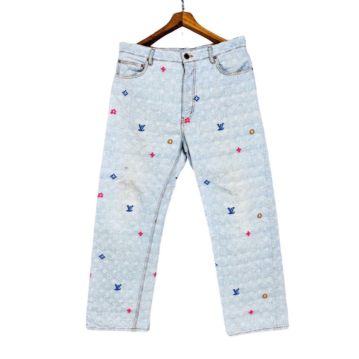 Louis Vuitton Louis Vuitton X Tyler The Creator SS24 Monogram Denim Size US 32 / EU 48 - 1 Thumbnail