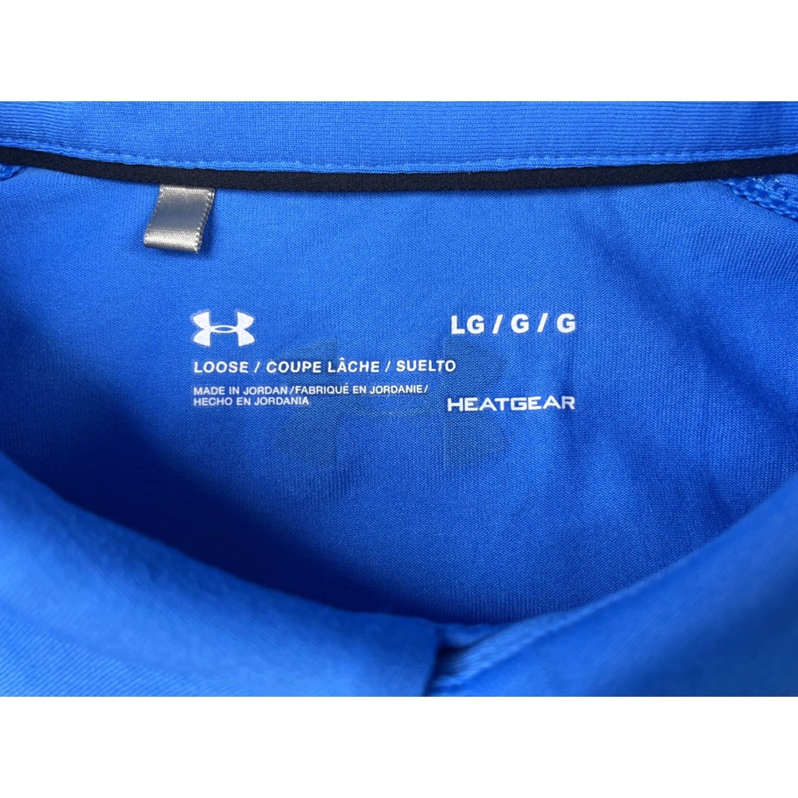 Under Armour Under Armour Polo Shirt Mens L Blue Striped Short Sleeve Stretch Golf New title Size US L / EU 52-54 / 3 - 2 Thumbnail