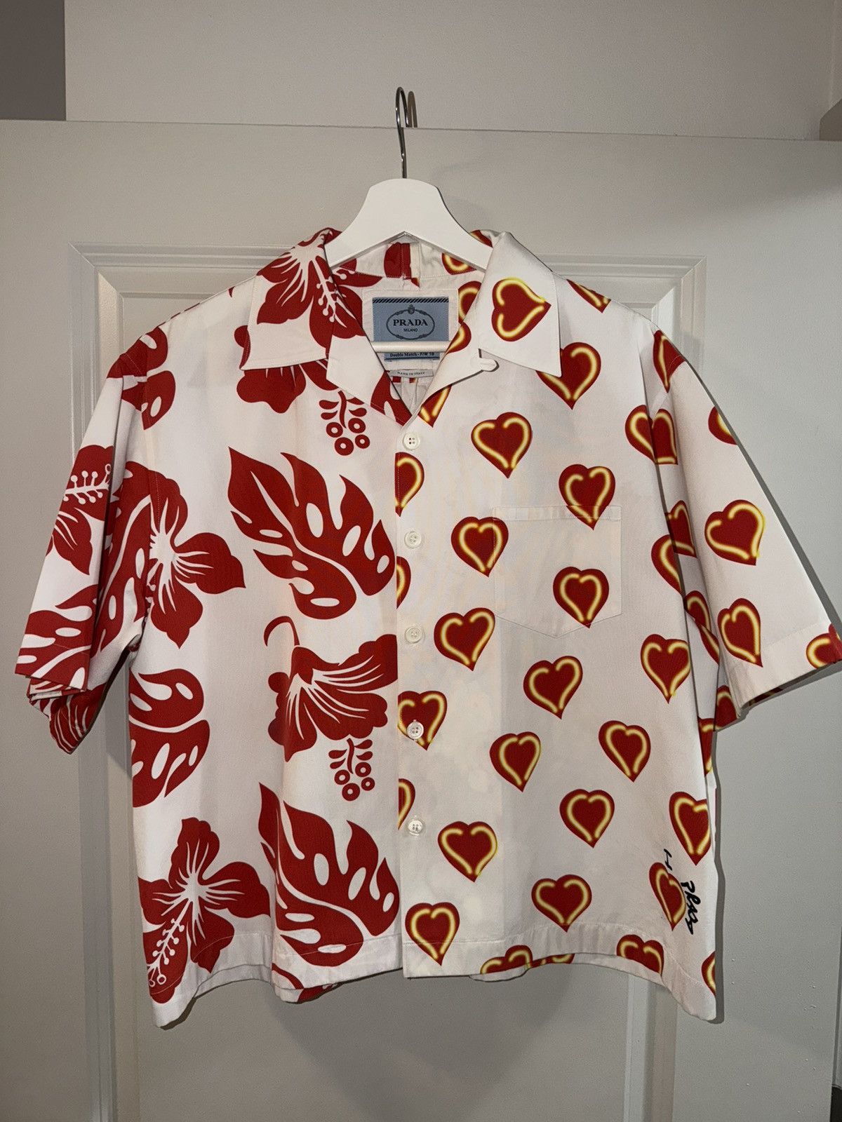Supreme Supreme Clayton Patterson Skulls Embroidered Work Shirt