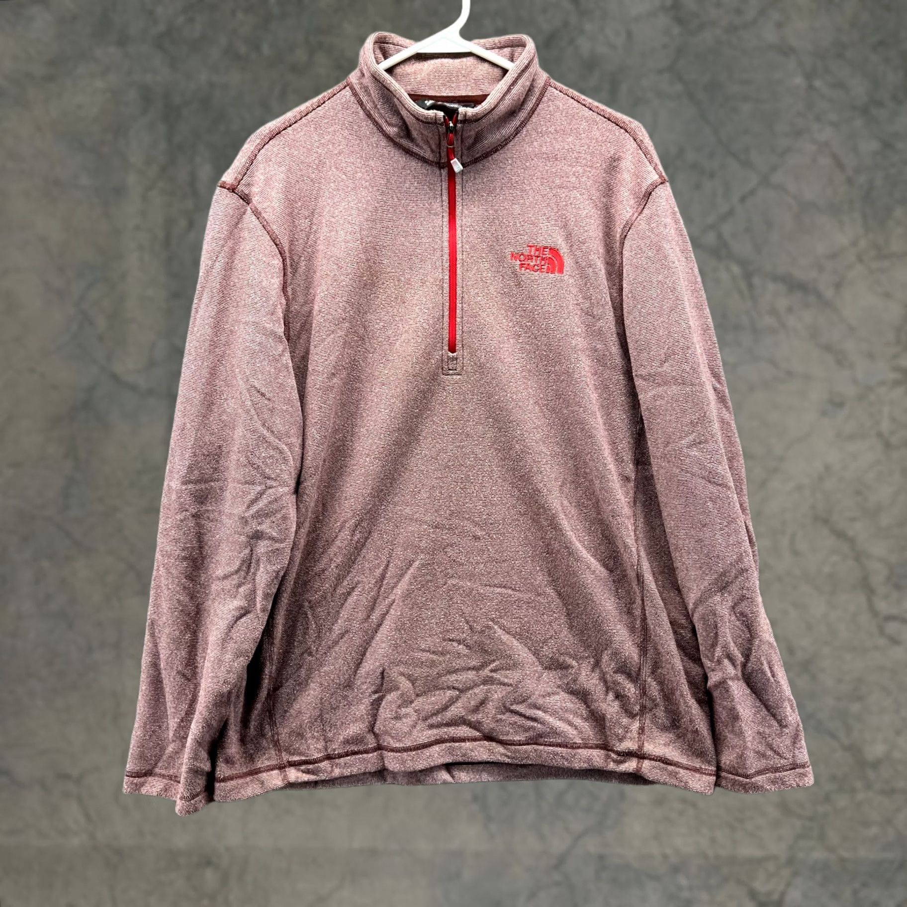 The North Face VINTAGE The North Face Sweater Mens Large Red Quarter Zip Fleece Pullover Embroidery" Size US L / EU 52-54 / 3 - 1 Thumbnail