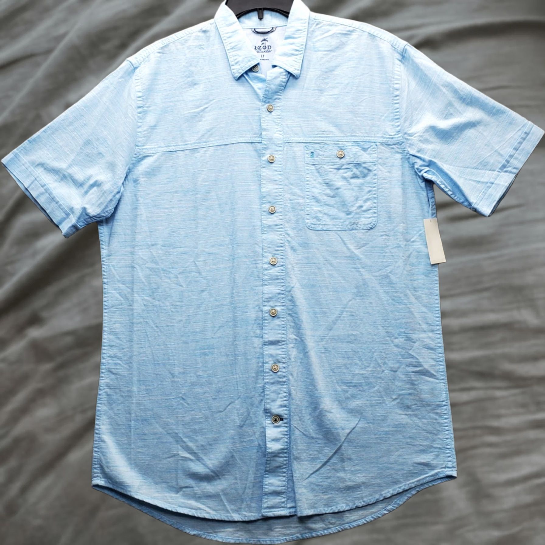 Izod IZOD Saltwater Dockside Chambray Shirt Mens LT Multicolor Collared Button-Up Fishing Size US L / EU 52-54 / 3 - 1 Thumbnail