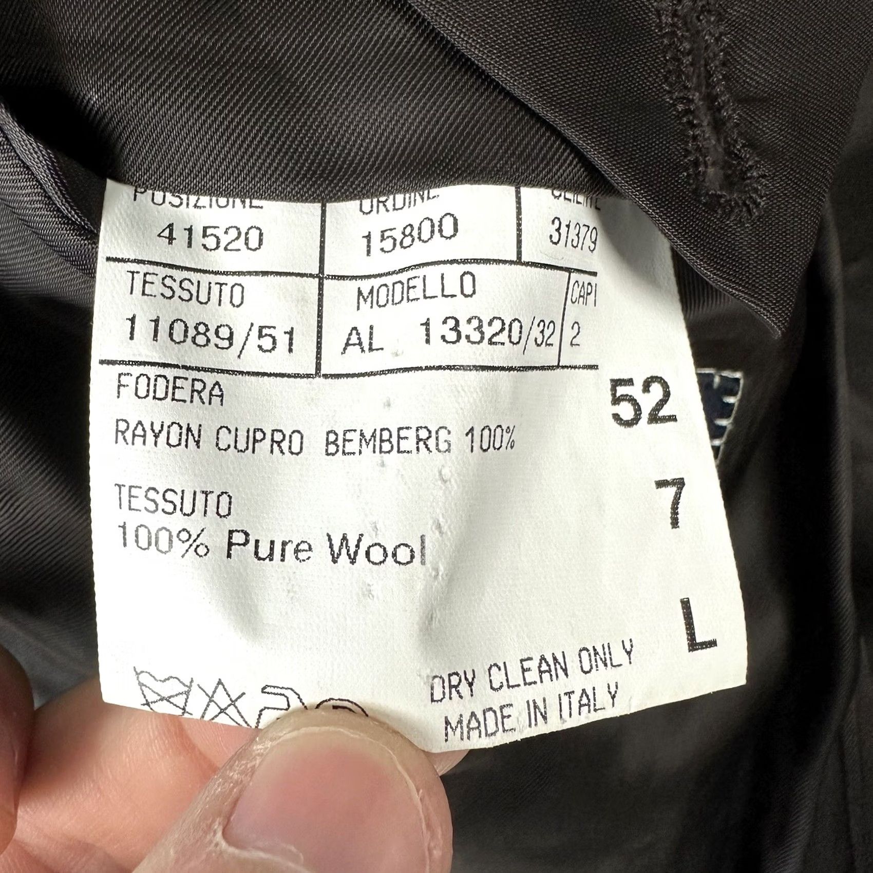 Canali Canali Blazer Wool Stripe Brown 42L Single-Breasted Notch Lapel Men Regular EUC XS? Size 42R - 7 Thumbnail