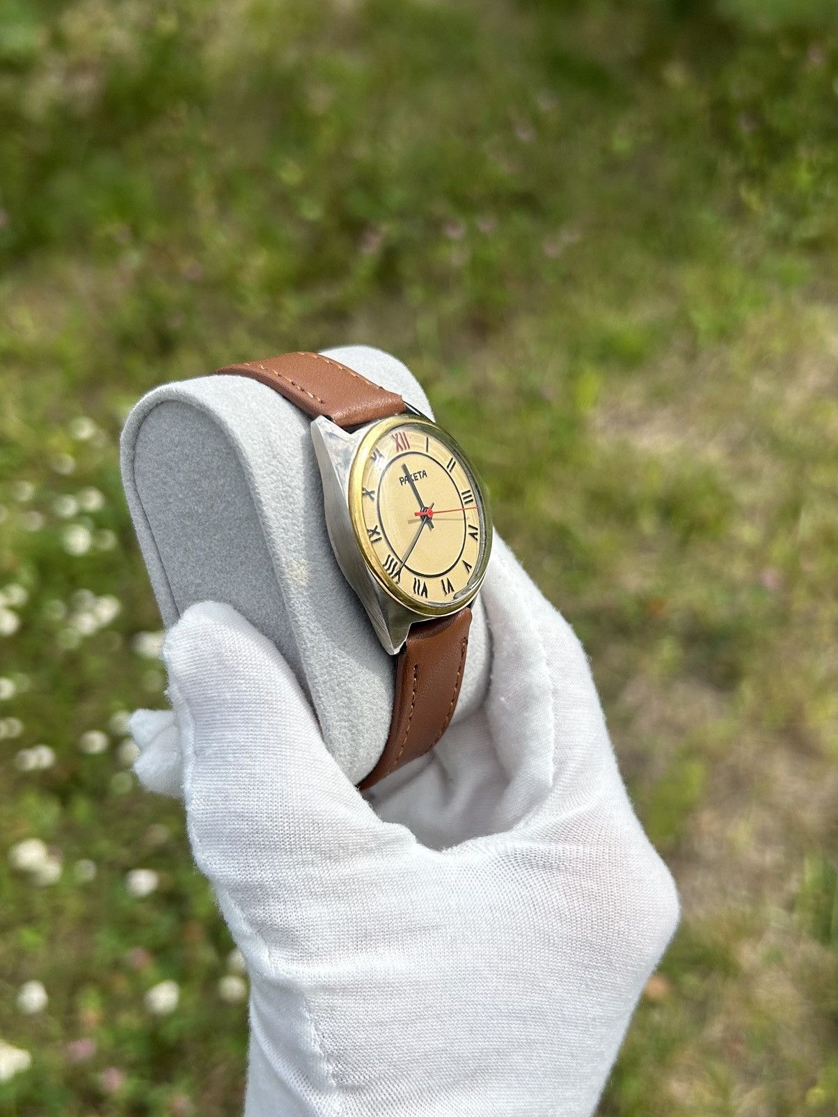 Vintage Vintage Watch Raketa Soviet USSR Mechanical Authentic 1980s Size ONE SIZE - 6 Thumbnail