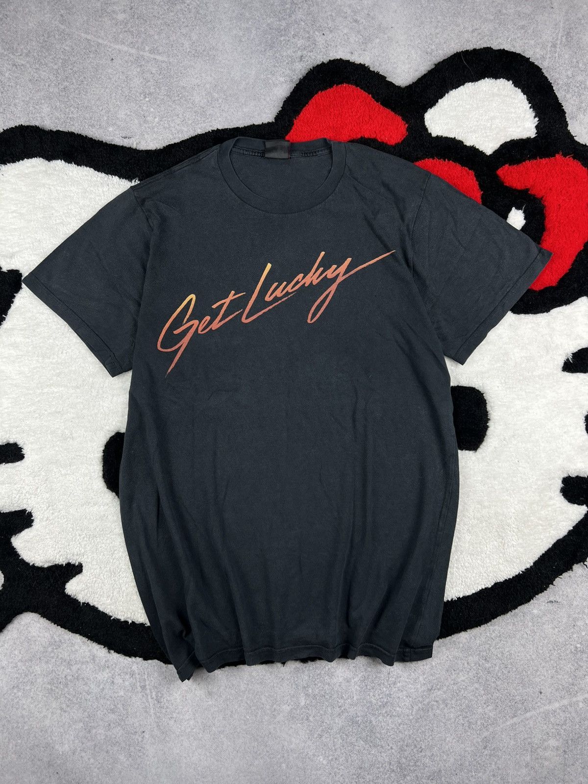 Daft Punk Get Lucky Band Japanese Rare Y2K Tee Shirt