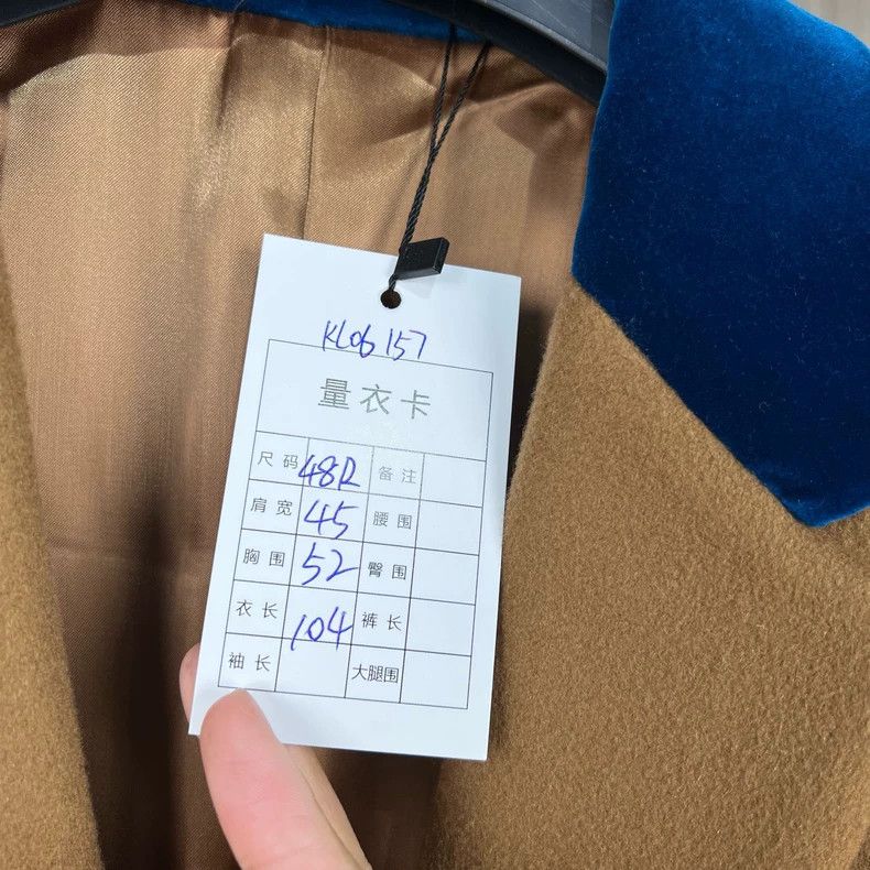 Prada Prada Show blue lapel camel wool coat 2504-Nextarrow Size US M / EU 48-50 / 2 - 8 Thumbnail