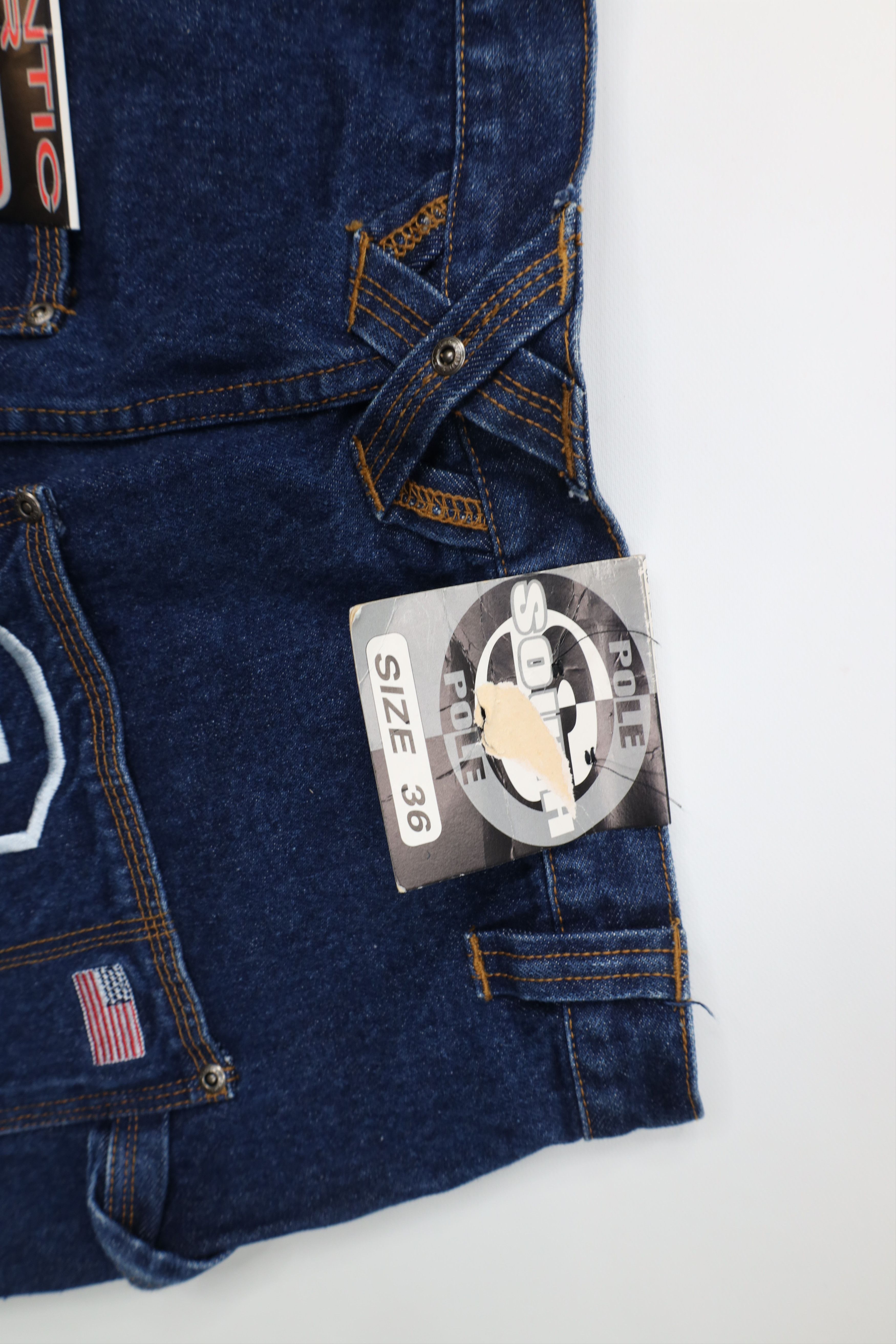 Southpole Deadstock Vintage 90s Southpole Hip Hop Wide Leg Denim Jeans Size US 36 / EU 52 - 15 Thumbnail