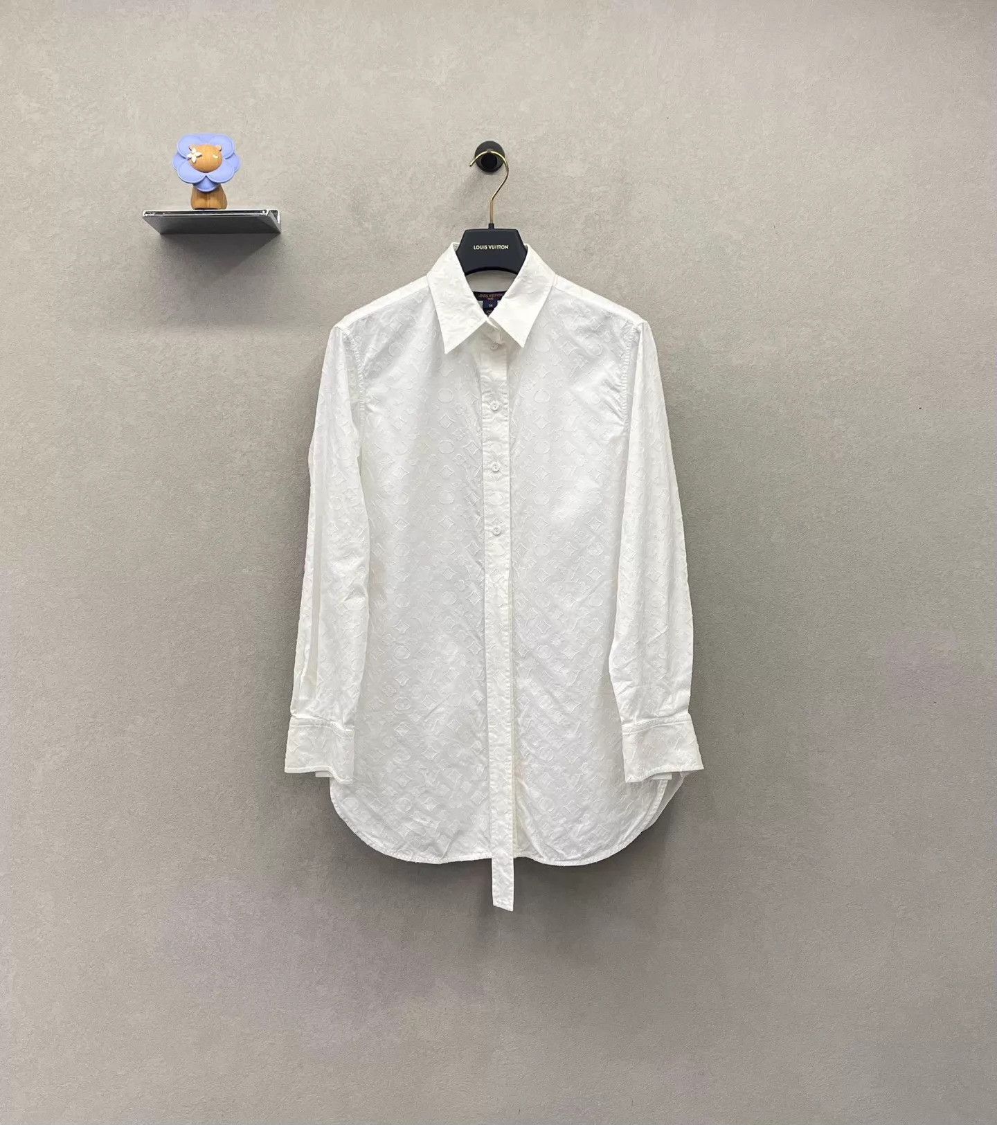 Louis Vuitton LV all-over print slim fit long-sleeve shirt size 34 Size XS / US 0-2 / IT 36-38 - 1 Thumbnail
