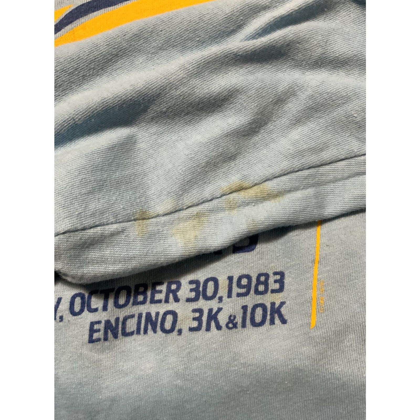 Vintage VTG 1983 Screen Stars Encino Festival Of Lights Marathon Single Stitch T-Shirt S Blue Mens? No gender specified. Size US S / EU 44-46 / 1 - 8 Thumbnail