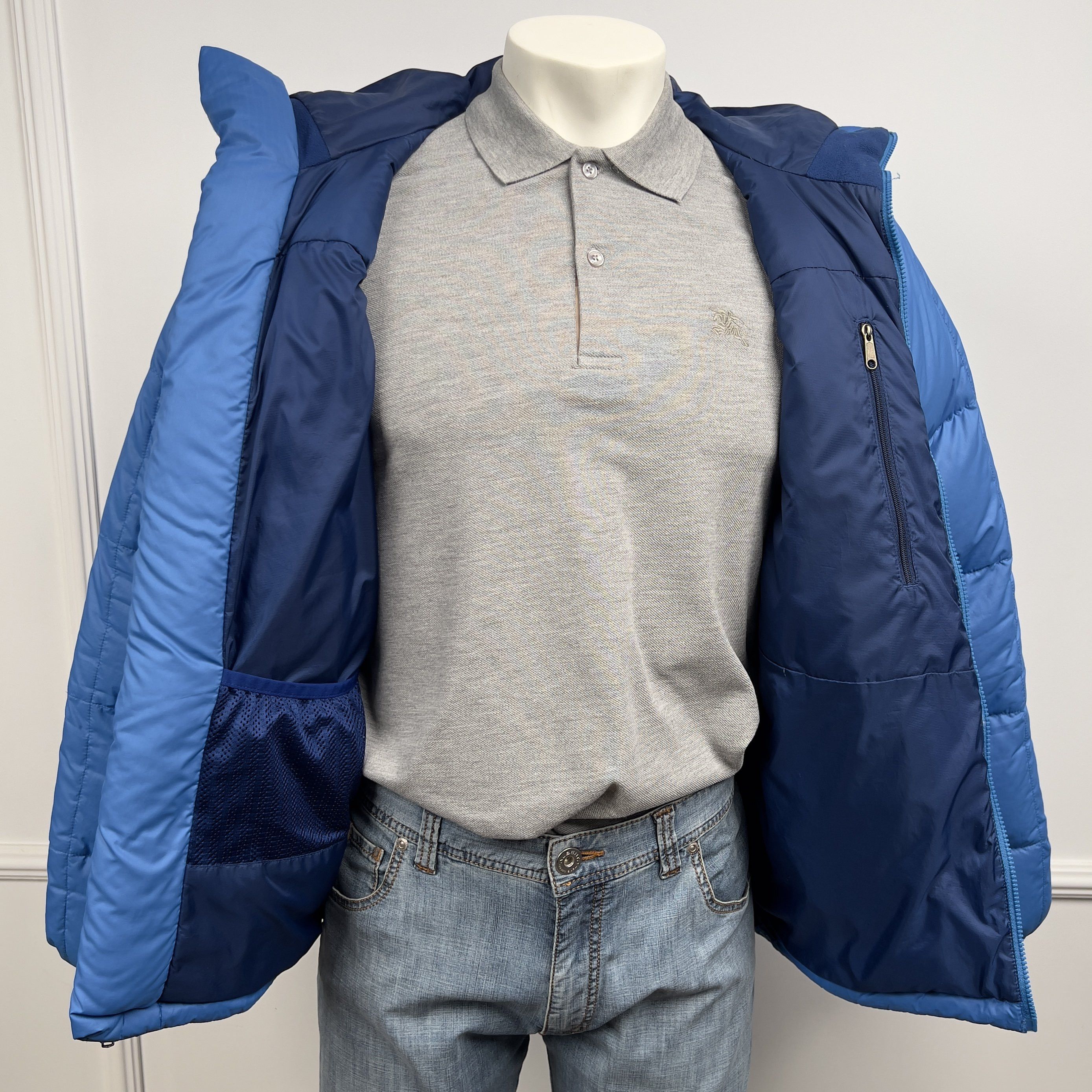 Patagonia Fitz Roy Down Hoody Parka Jacket Blue Men`s Size US XS / EU 42 / 0 - 7 Thumbnail