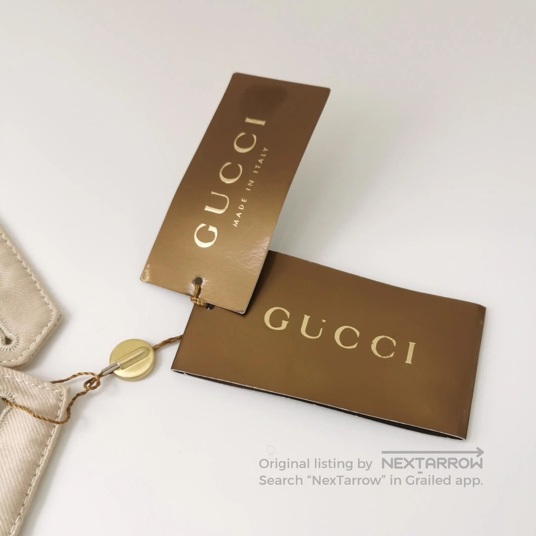 Gucci Cotton Solid Buttoned Trousers Size M.