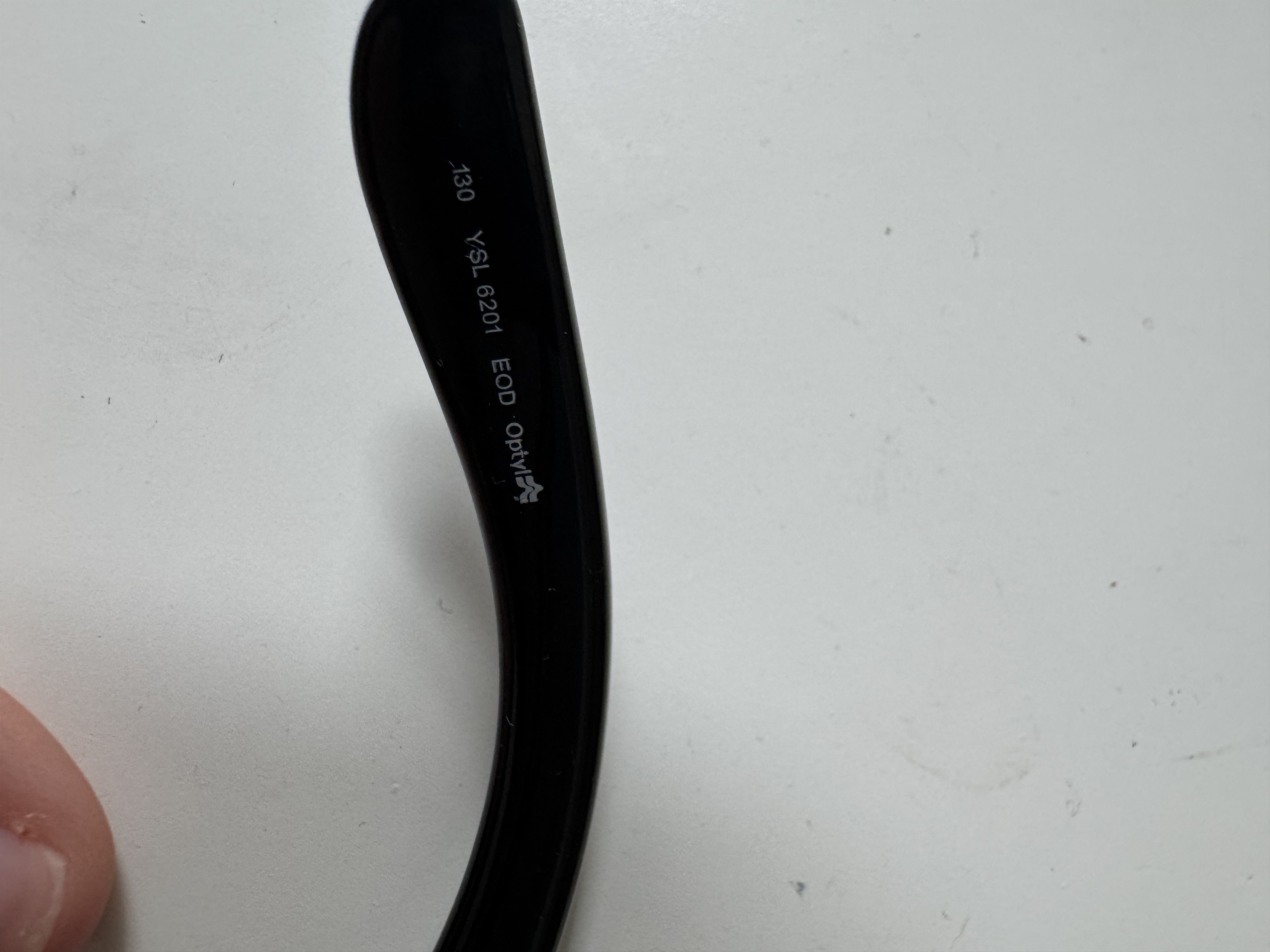 Saint Laurent Paris Yves Saint Laurent 00s Black Glasses Transparent Elements Size ONE SIZE - 5 Thumbnail