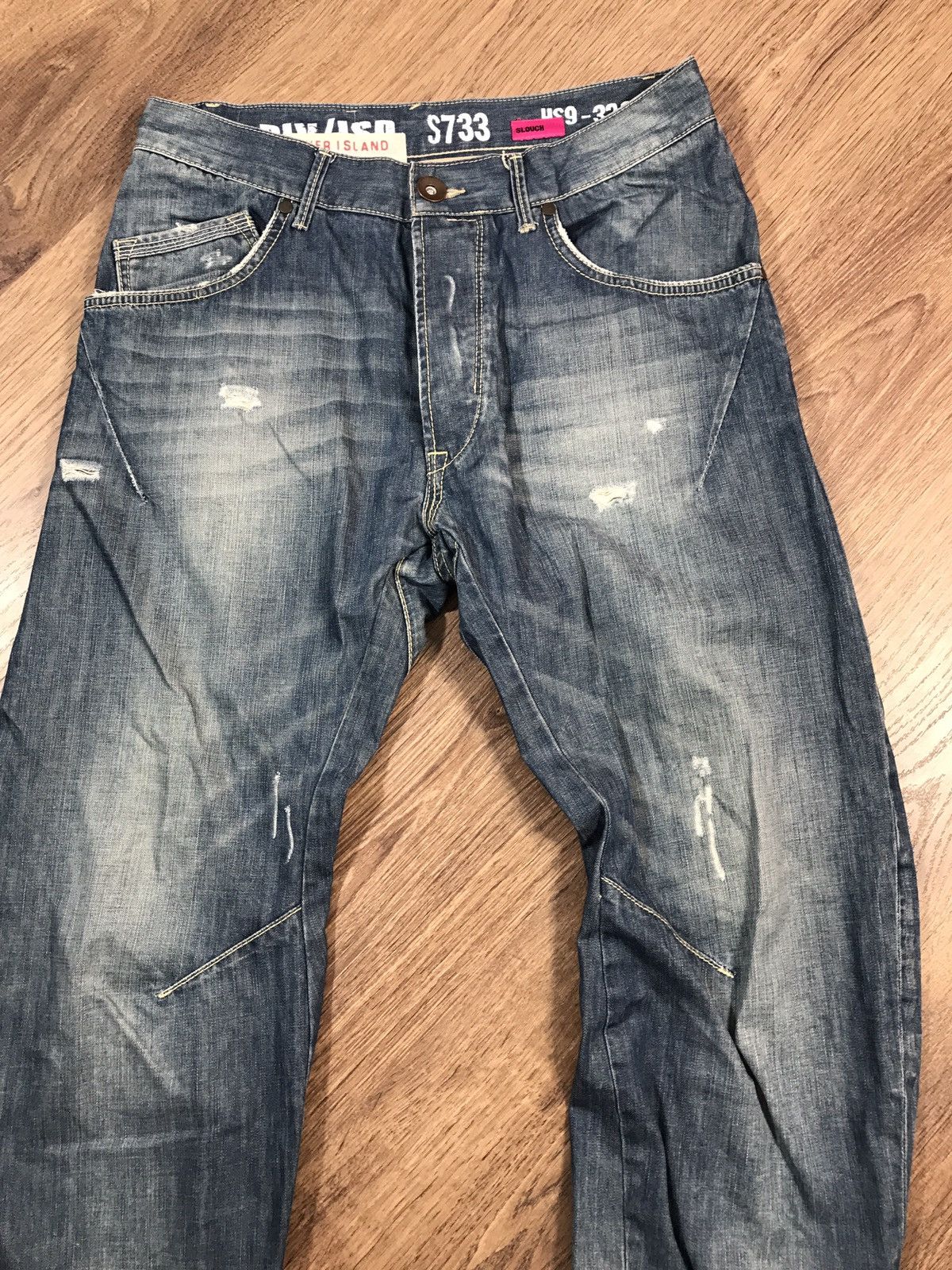 Japanese Brand × Vintage Vintage Distressed Jeans Biker Pants Size US 32 / EU 48 - 3 Thumbnail
