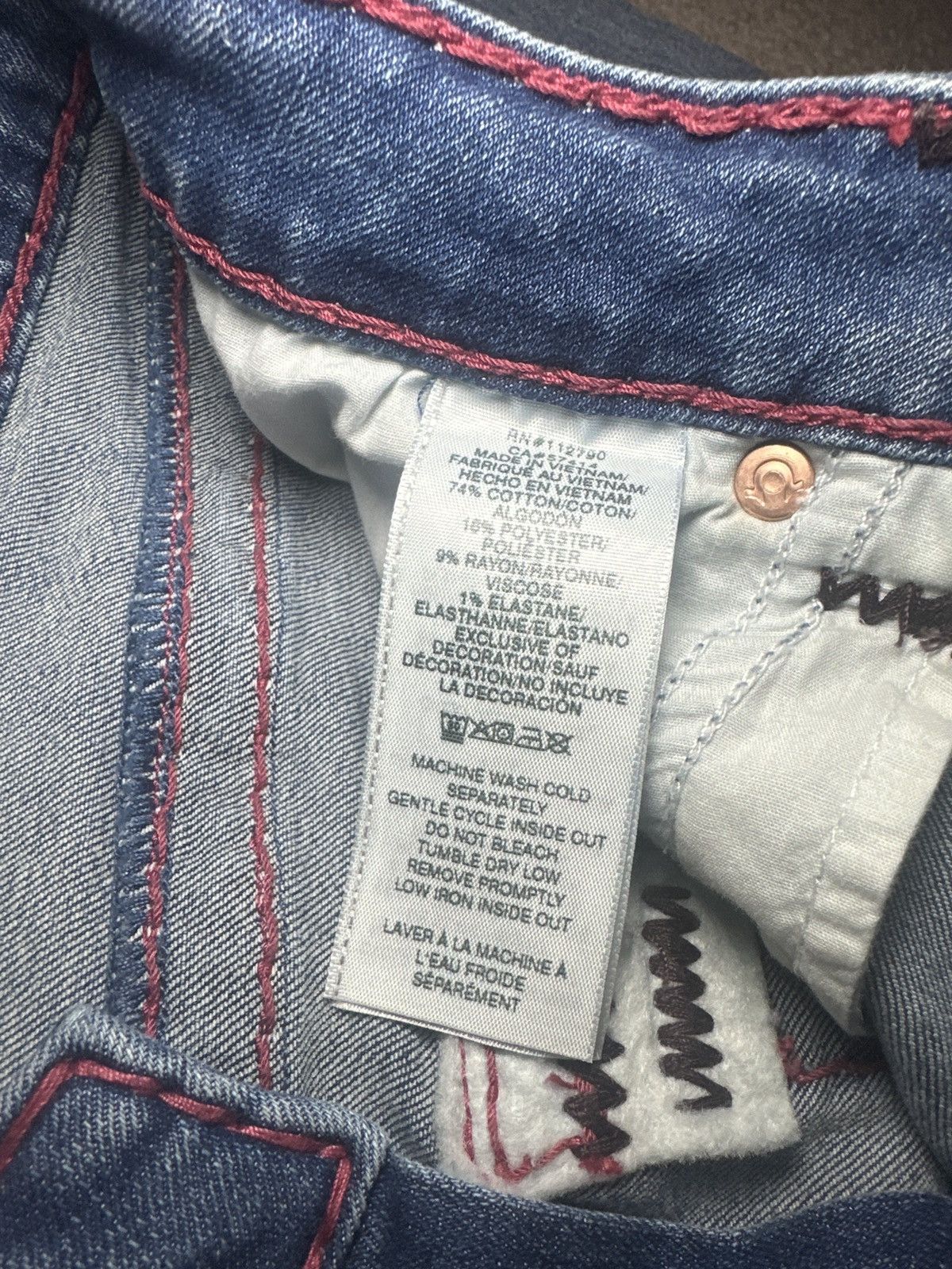 Other Women’s Mid Rise Super Skinny True Religion Jeans Size 31" - 5 Thumbnail