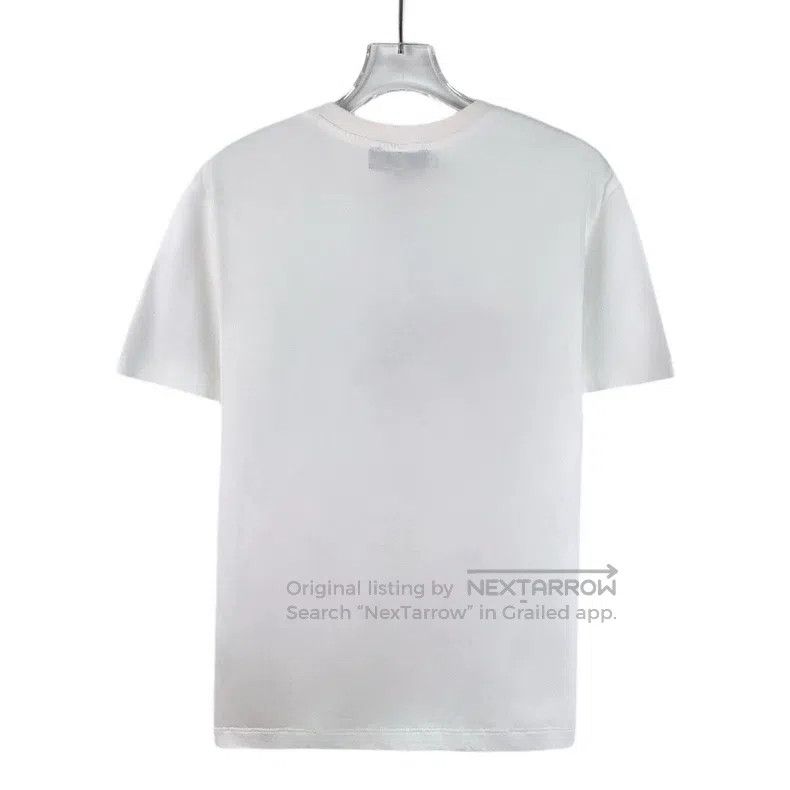 Fendi Fendi White logo lettering print cotton round neck short-s Size S / US 4 / IT 40 - 2 Thumbnail