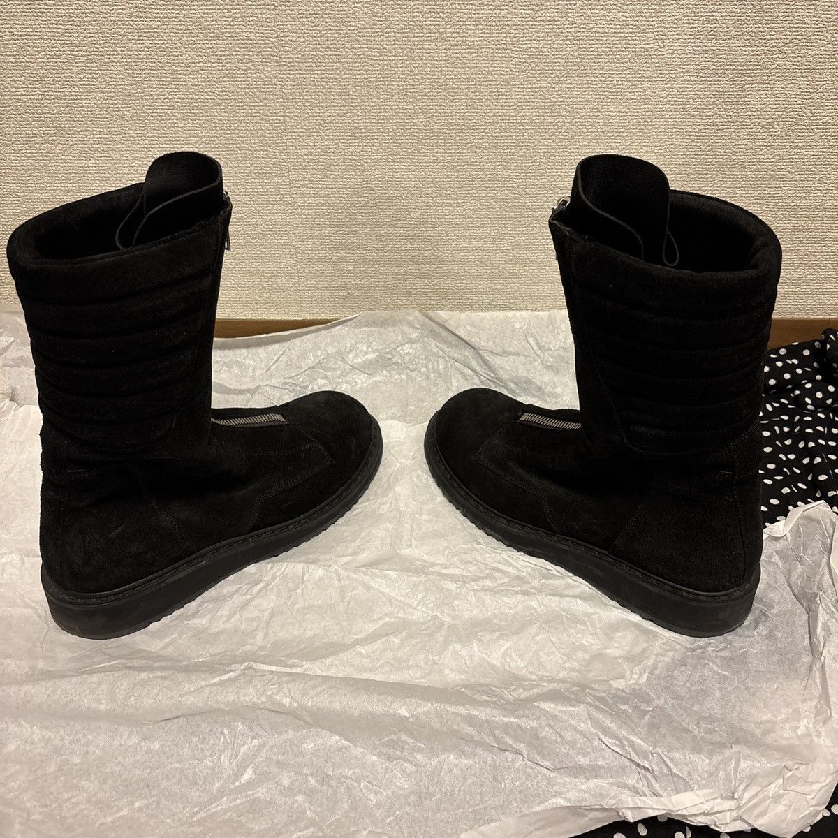 靴 rick owens 22aw basket creeper 41 Rick Owens | AW22 Strobe - Basket Creeper Boots, RU02B2857-LE