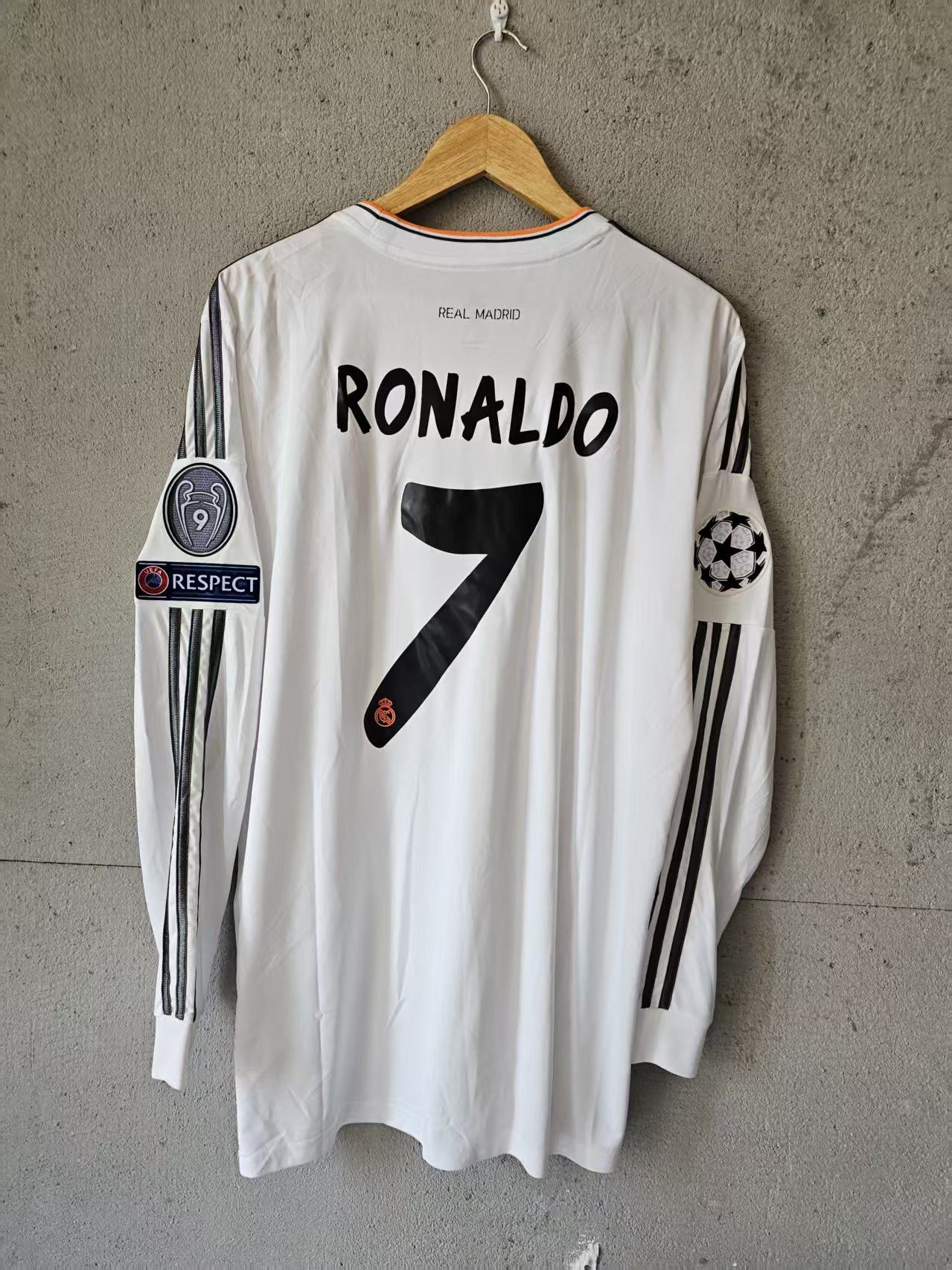 2014 Real Madrid #7 C Ronaldo Jersey Home Longsleeve