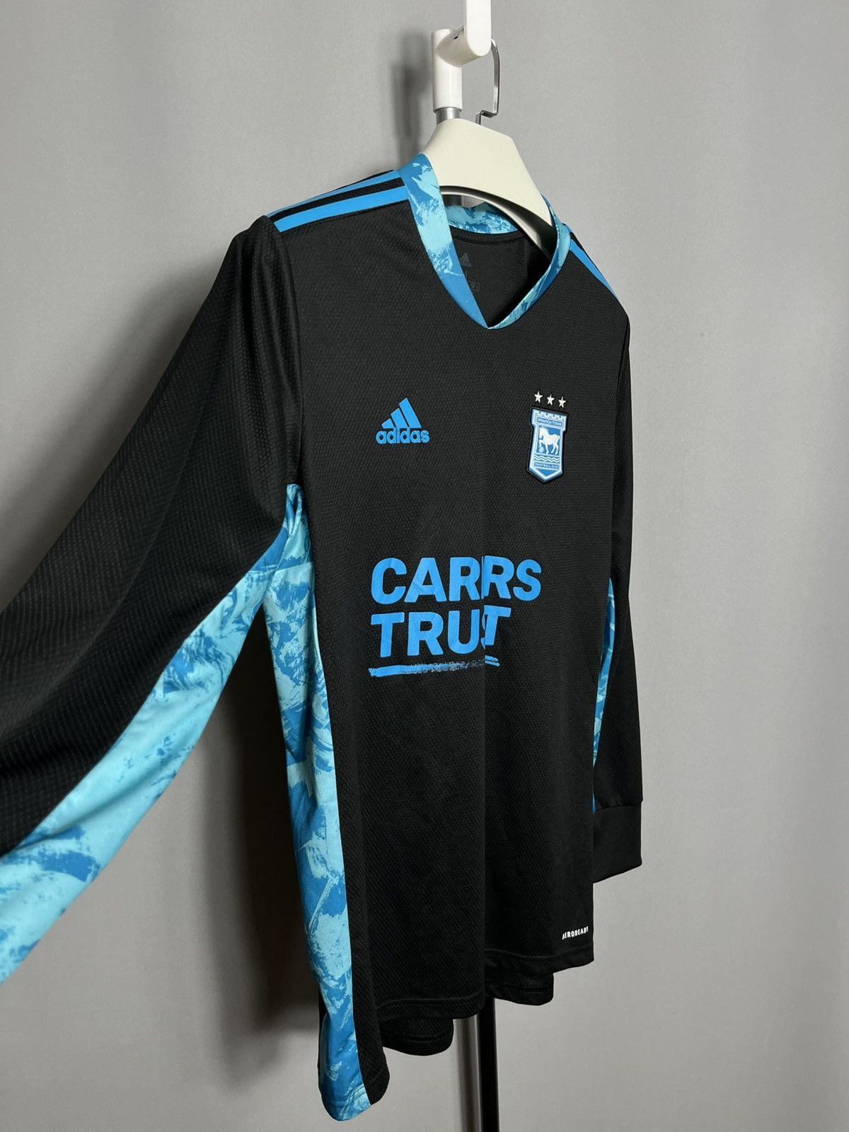 Adidas 2020 2021 Ipswich Town Goalkeeper Shirt Long Sleeve Jersey Size US M / EU 48-50 / 2 - 3 Thumbnail