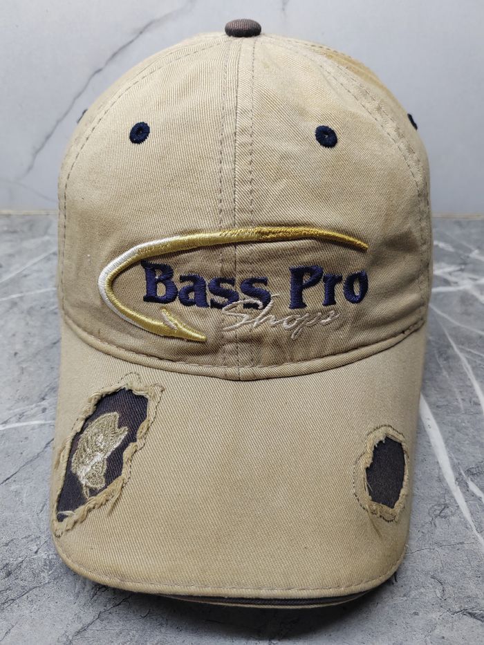 Bass Pro Shops Vintage Bass Pro Distressed Style Cap Hat Size ONE SIZE - 2 Thumbnail