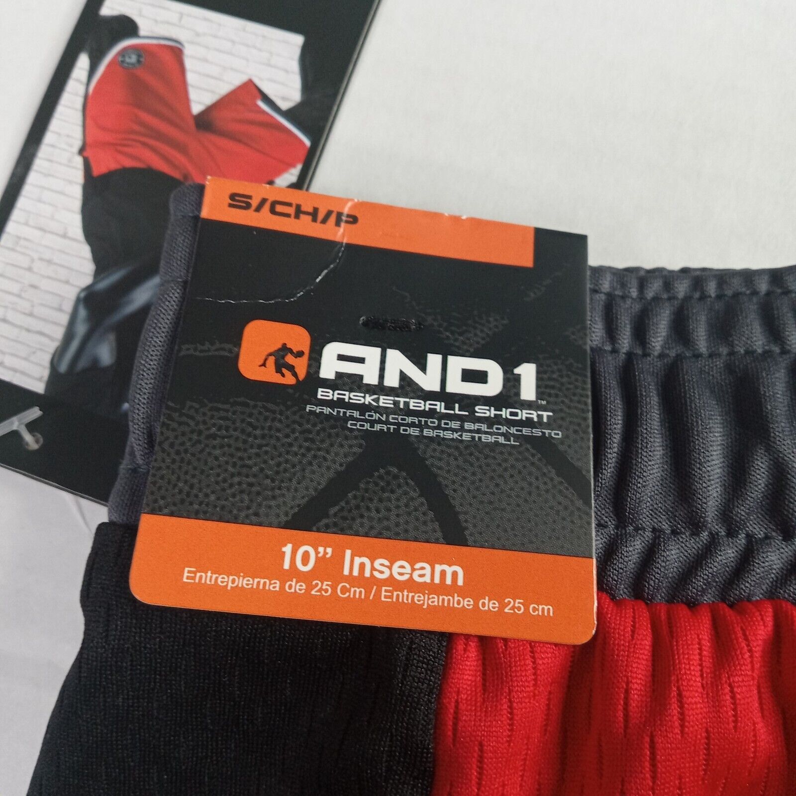 & Other Stories 2 AND1 Basketball Shorts Men's S Red Black Blue 10" Inseam Size US 30 / EU 46 - 7 Thumbnail
