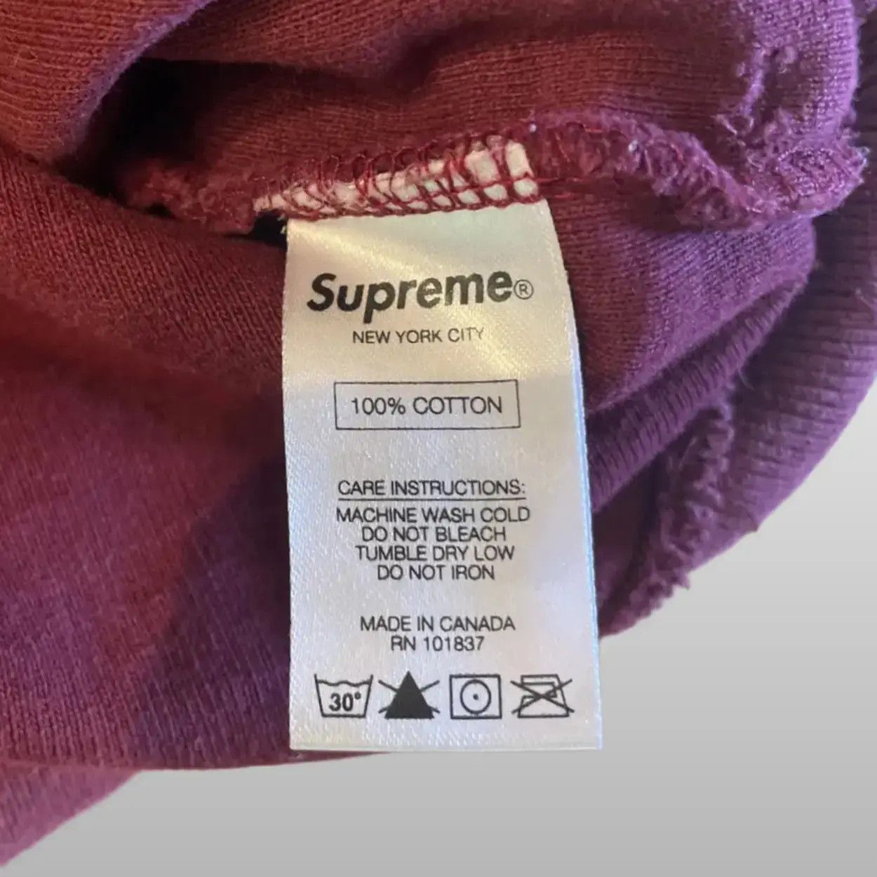 Supreme Supreme Reverse Fleece Hooded Sweatshirt FW16 Size US M / EU 48-50 / 2 - 5 Thumbnail
