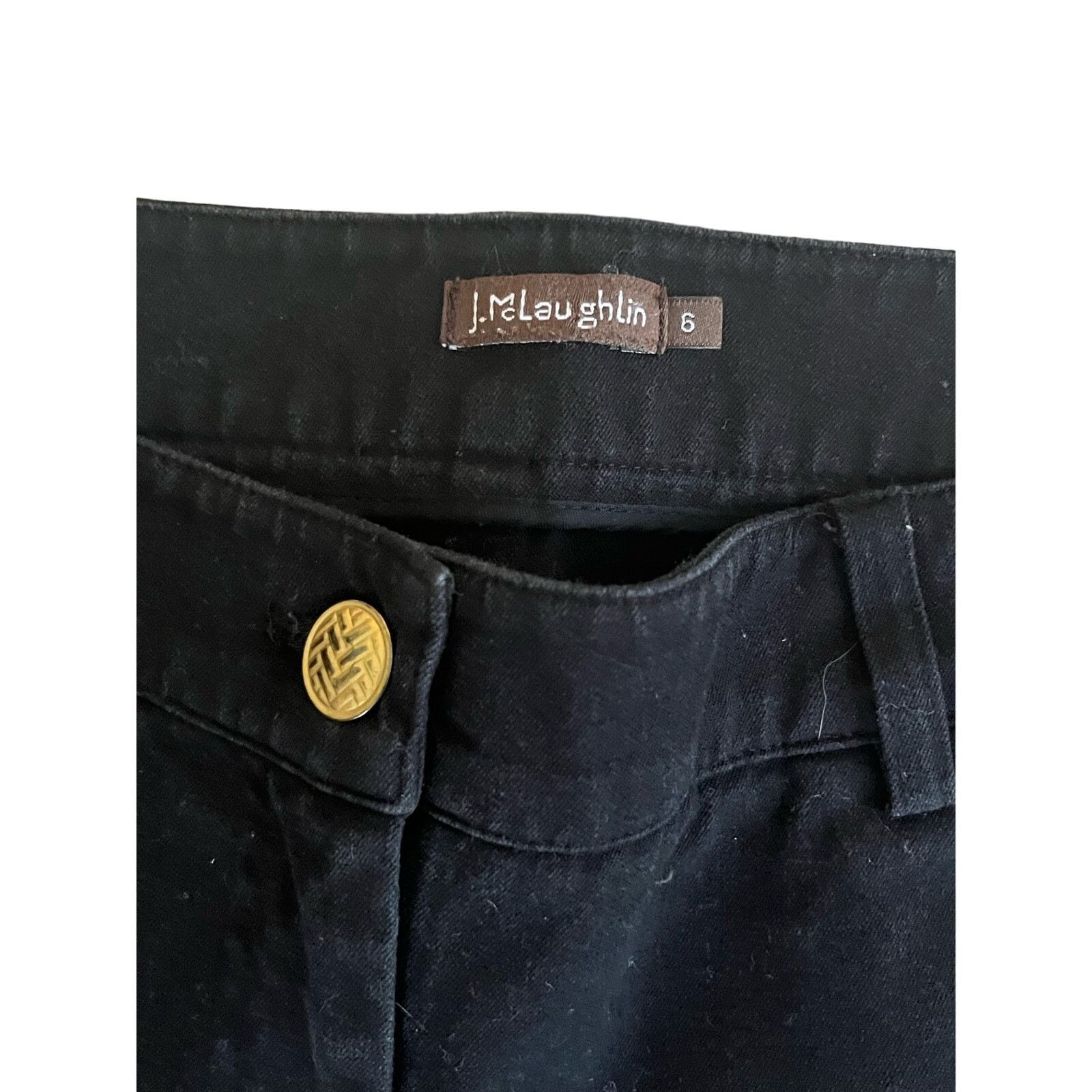 J.McLaughlin J.McLaughlin Black Slim-Fit Jeans - Size 6, EUC Size 28" / US 6 / IT 42 - 5 Thumbnail