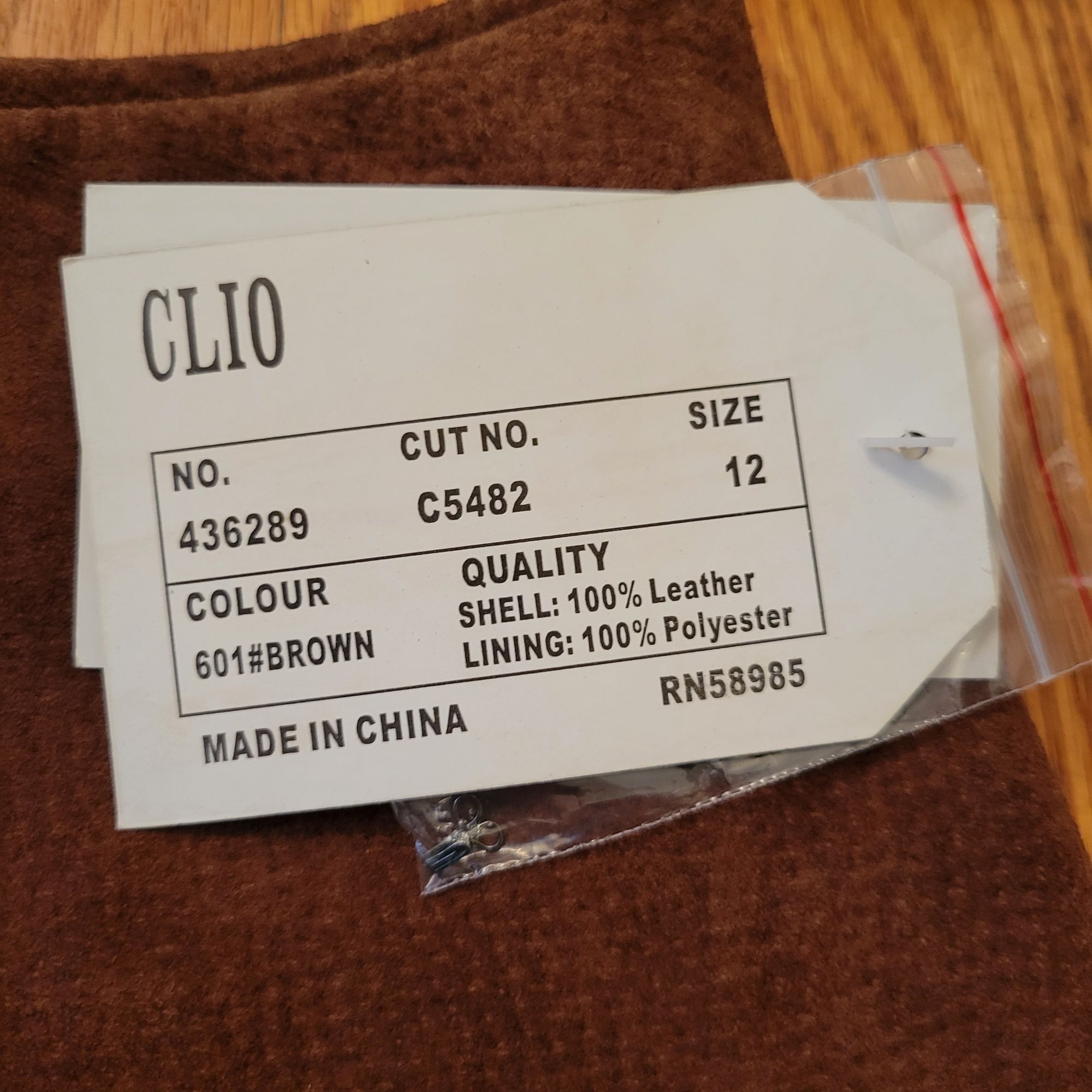 Vintage NEW Vintage Clio 12 Brown Genuine Leather Suede Jacket Skirt Size XL / US 12-14 / IT 48-50 - 7 Thumbnail