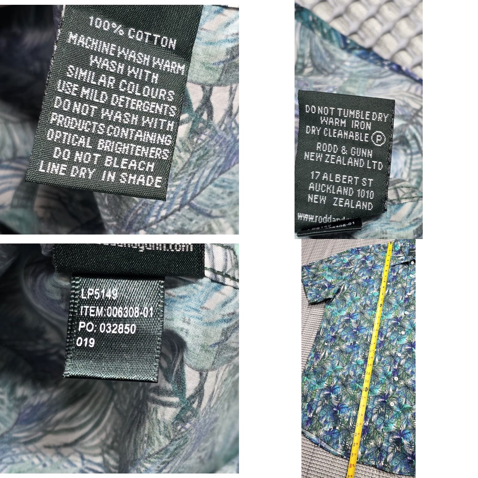 Rodd & Gunn Rodd & Gunn Sports Fit Shirt Men XL Multicolor Floral Short Sleeve Button Up Size US XL / EU 56 / 4 - 8 Thumbnail
