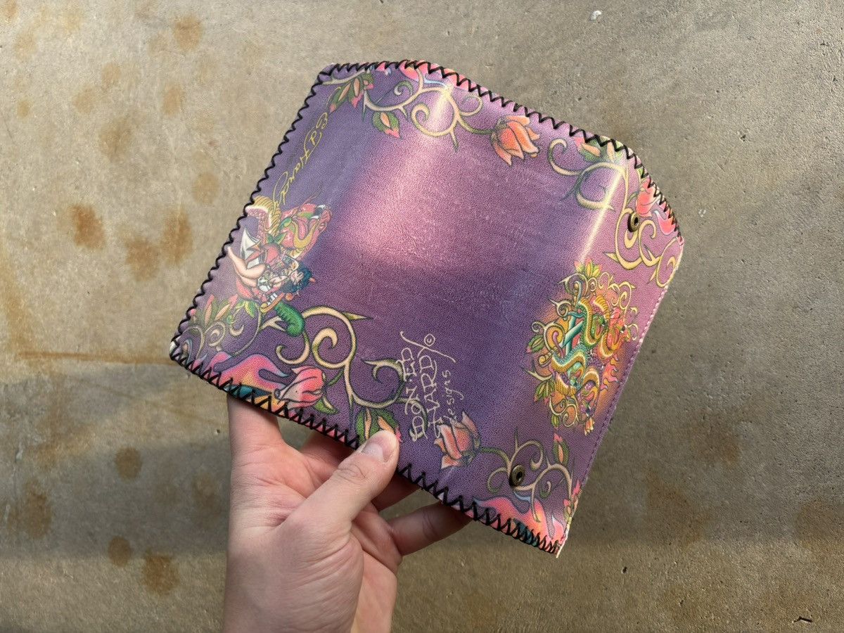 Ed Hardy Vintage Ed Hardy Tri Fold Leather Wallet Size ONE SIZE - 3 Thumbnail