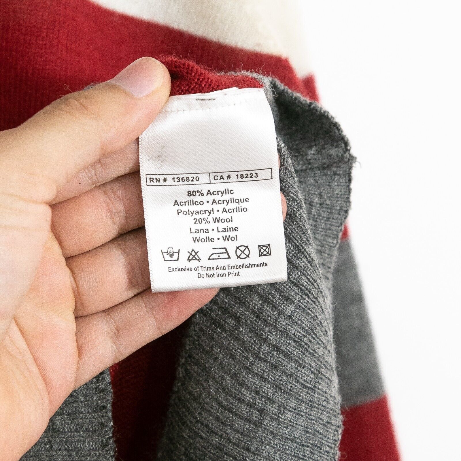 Kappa × Vintage Kappa Wool Blend Striped Sweater XL - Lightweight Distressed Size US XL / EU 56 / 4 - 7 Thumbnail