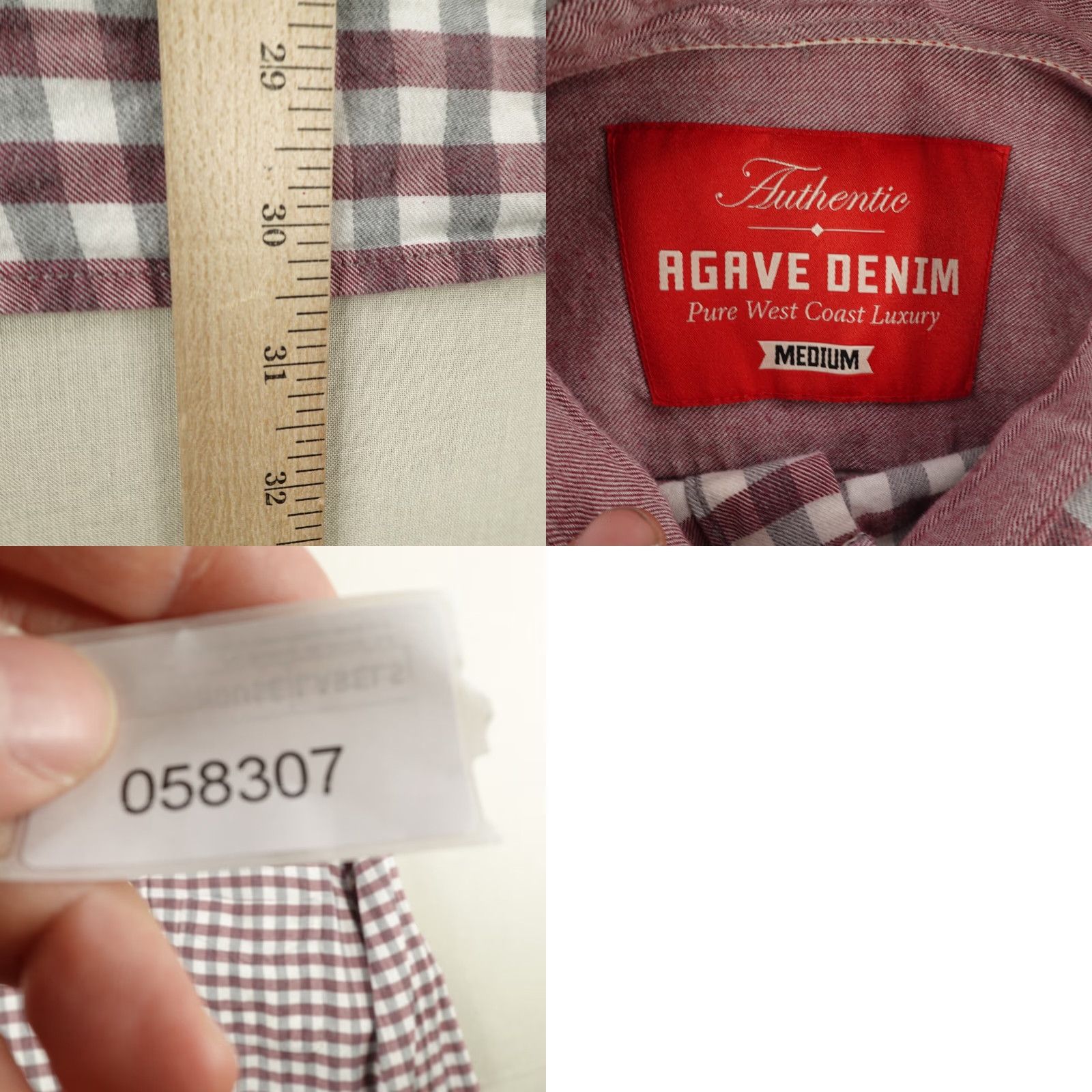 Vintage VINTAGE Agave Plaid Flannel Button-Up Shirt Mens Medium Red Gray Outdoor Prepster Size US M / EU 48-50 / 2 - 8 Thumbnail