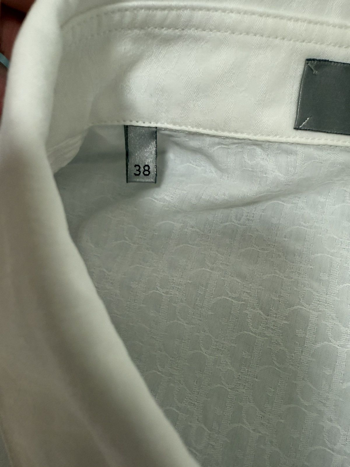 Dior Dior white oblique dress shirt 38 Size US S / EU 44-46 / 1 - 5 Thumbnail