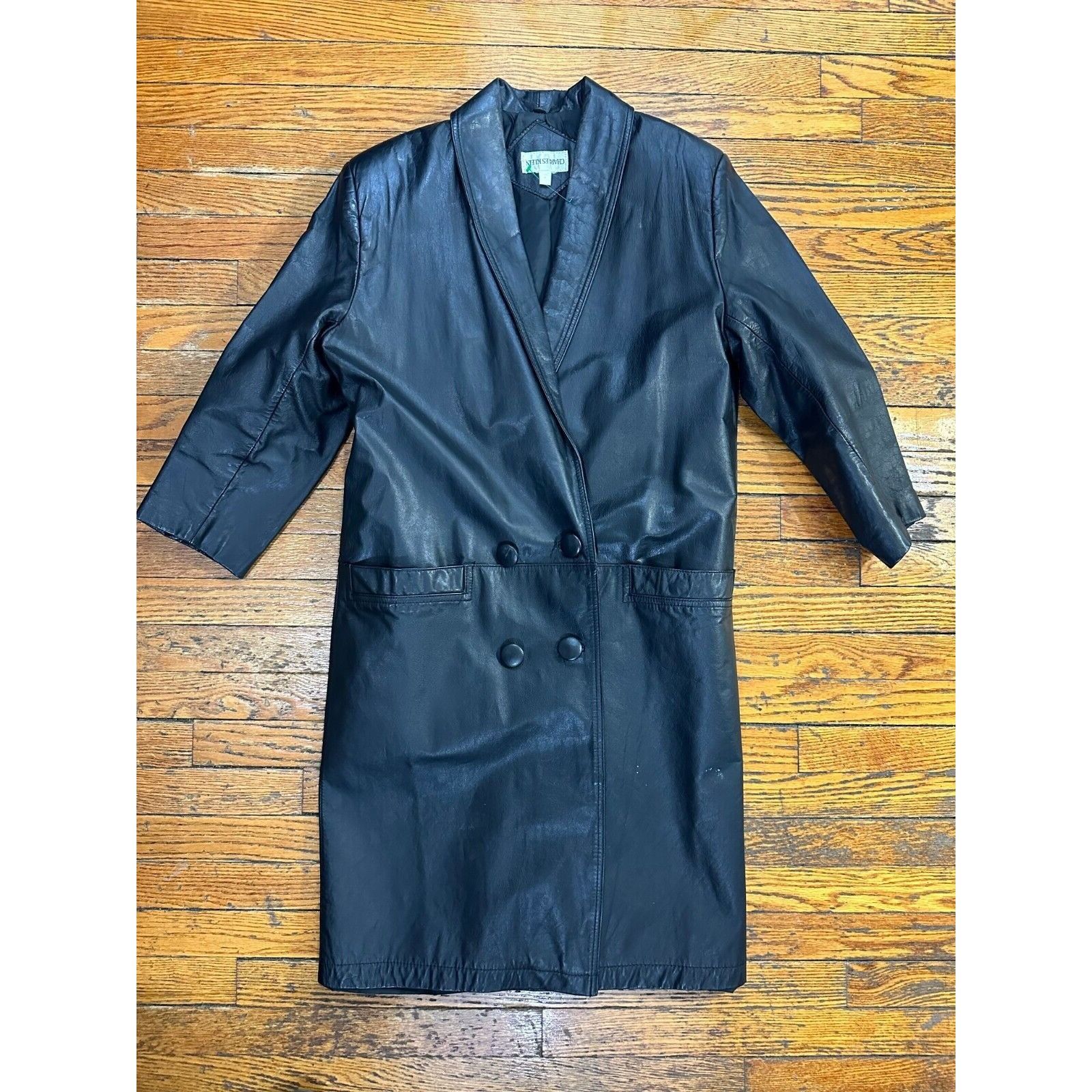 Charles klein outlet leather trench