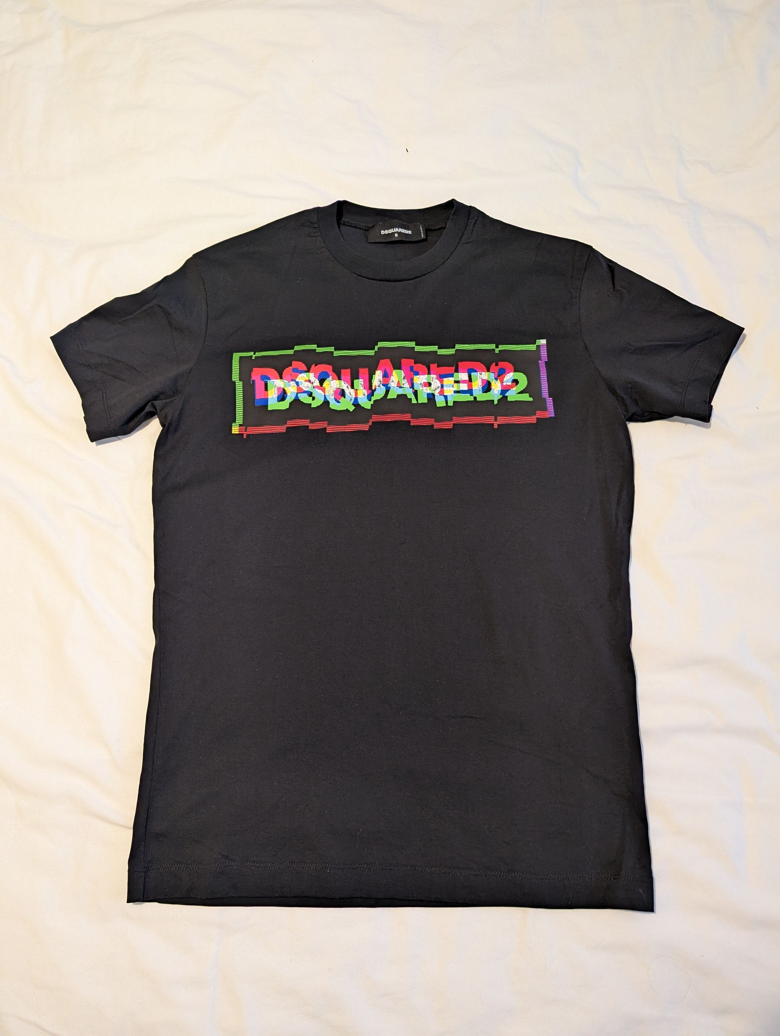 Dsquared2 Dsquared2 Black Distressed Logo T-Shirt Size S Size US S / EU 44-46 / 1 - 1 Thumbnail