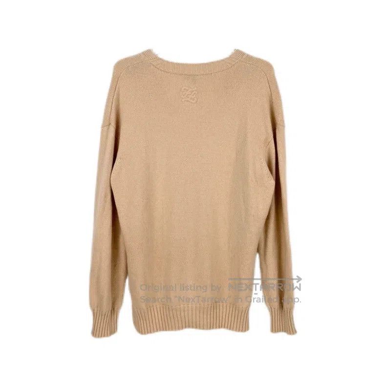 Fendi Fendi Nude Classic Logo Cashmere Sweater Size XXS / US 00 / IT 34 - 2 Thumbnail