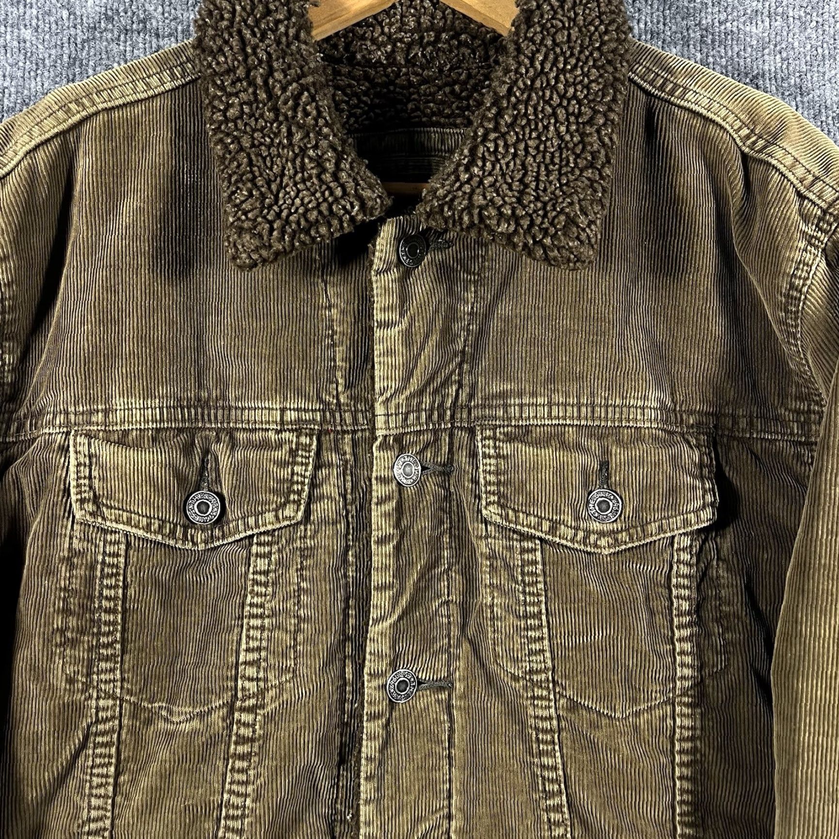 Gap VINTAGE Gap Jacket Mens Medium Corduroy Sherpa Trucker Coat Pockets Workwear 90s Size US M / EU 48-50 / 2 - 2 Thumbnail