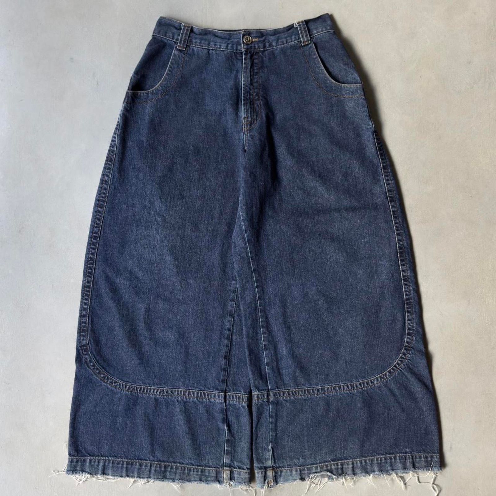 JNCO Vintage JNCO Kangaroo Baggy Wide Leg Jeans Rave 90s Y2K Size US 31 - 2 Thumbnail