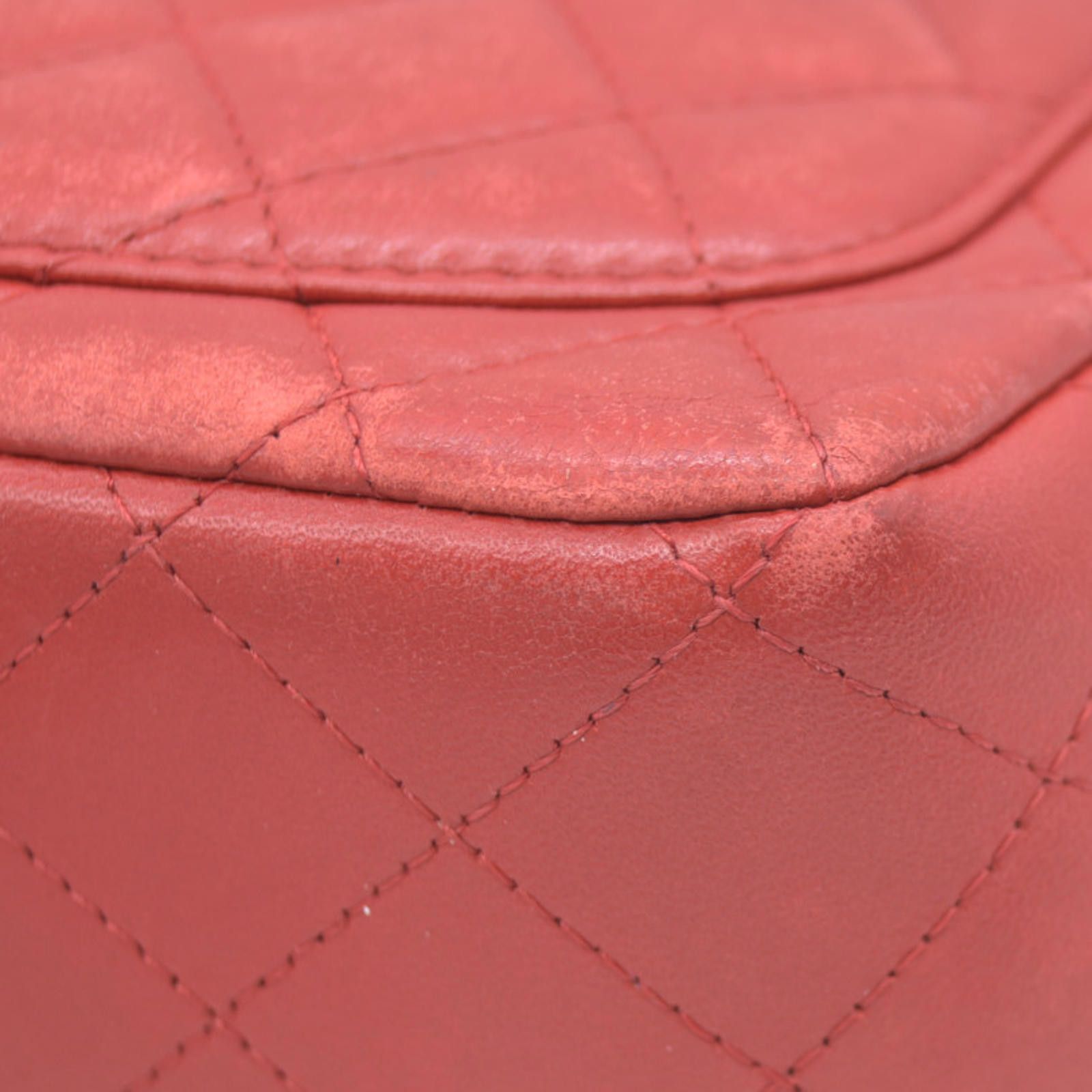 Chanel $5200 Chanel Classic Mini Square Flap Bag Red Size ONE SIZE - 10 Thumbnail