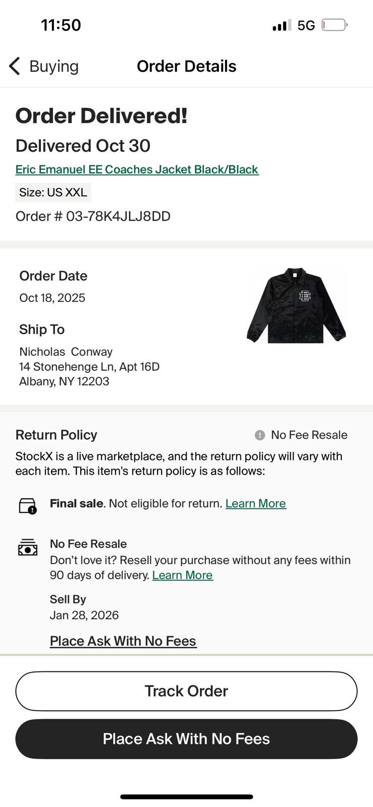 Eric Emanuel Eric Emanuel black coaches jacket XXL Size US XXL / EU 58 / 5 - 2 Thumbnail