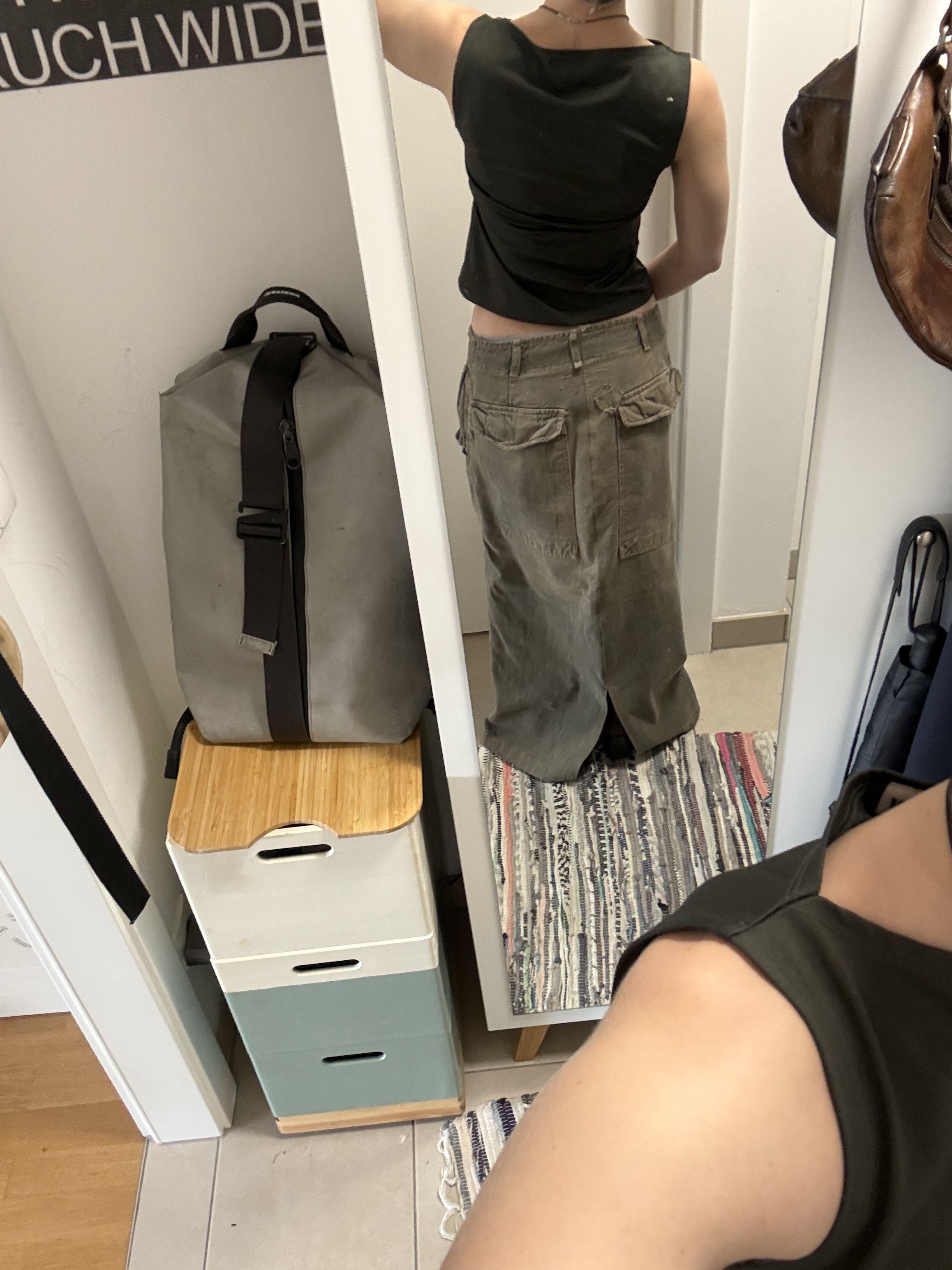 Rick Owens FW25 Concordians Denim Sliced Maxi Skirt / Slivered Skirt Size 24" / US 00 / IT 34 - 8 Thumbnail