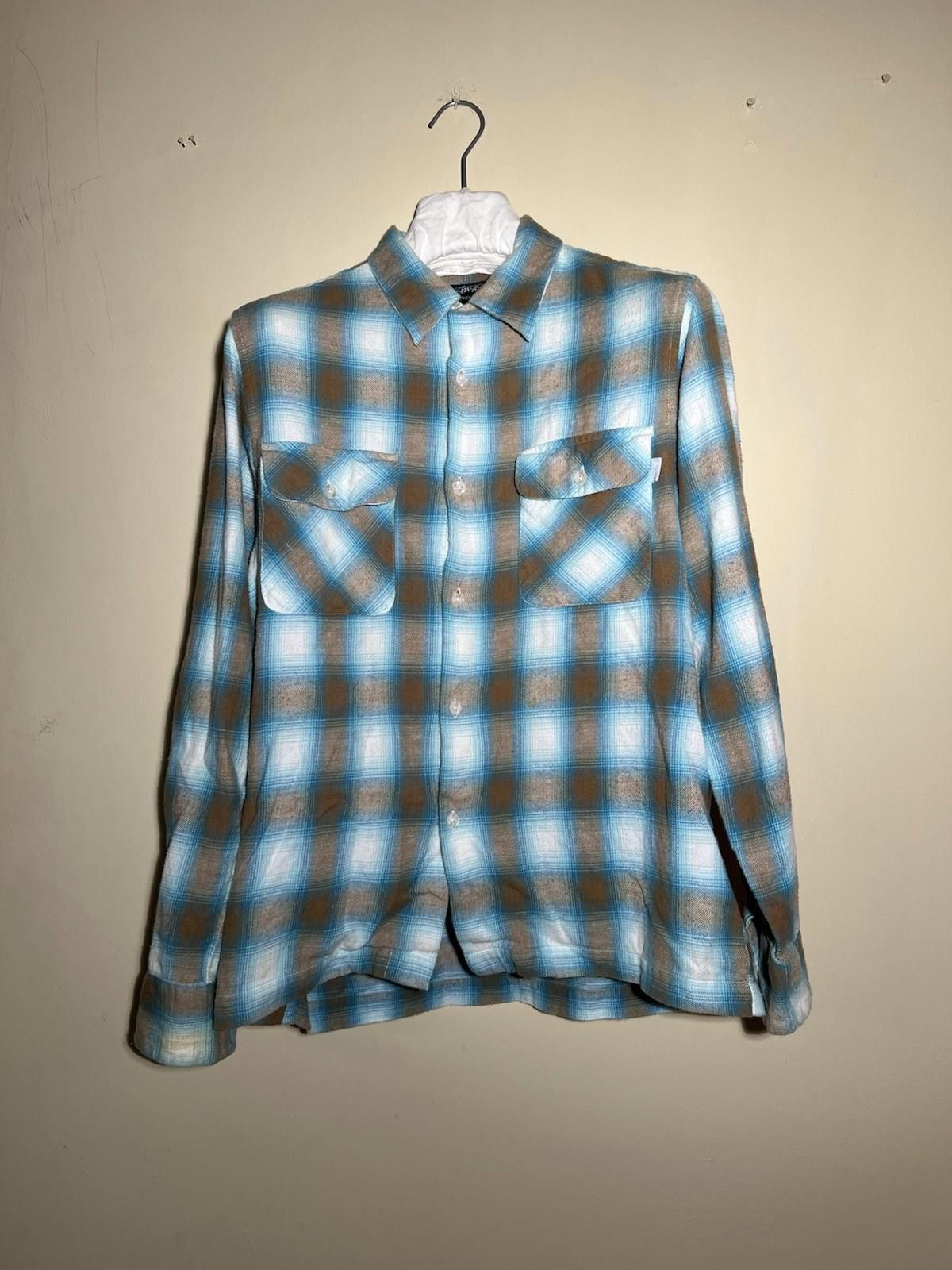 Stussy Vintage Stussy Button Down Plaid Flannel Shirt Medium Size US L / EU 52-54 / 3 - 2 Thumbnail