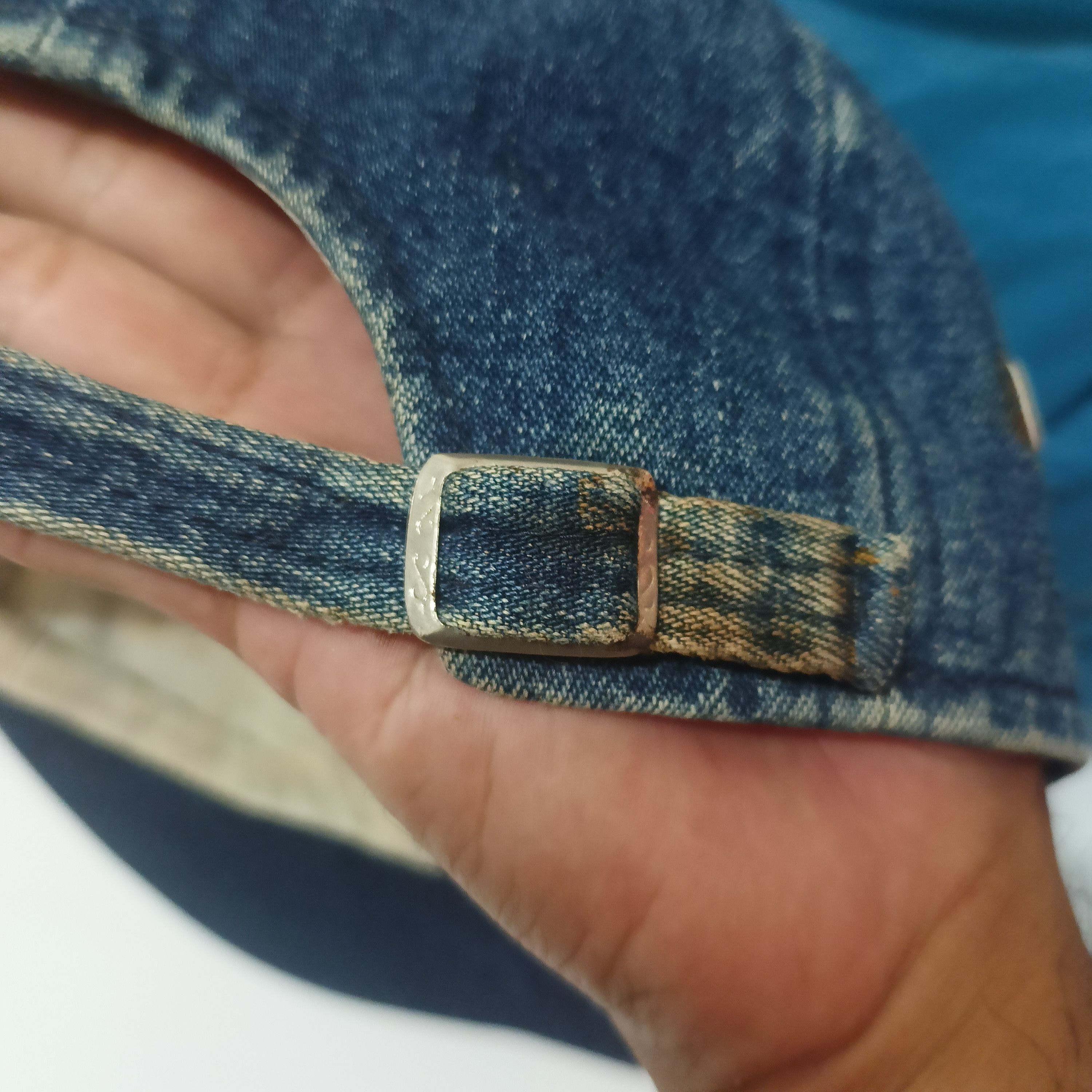 Japanese Brand × Vintage Japanese cap V.I.P. Style denim rare design distressed cap Size ONE SIZE - 9 Thumbnail