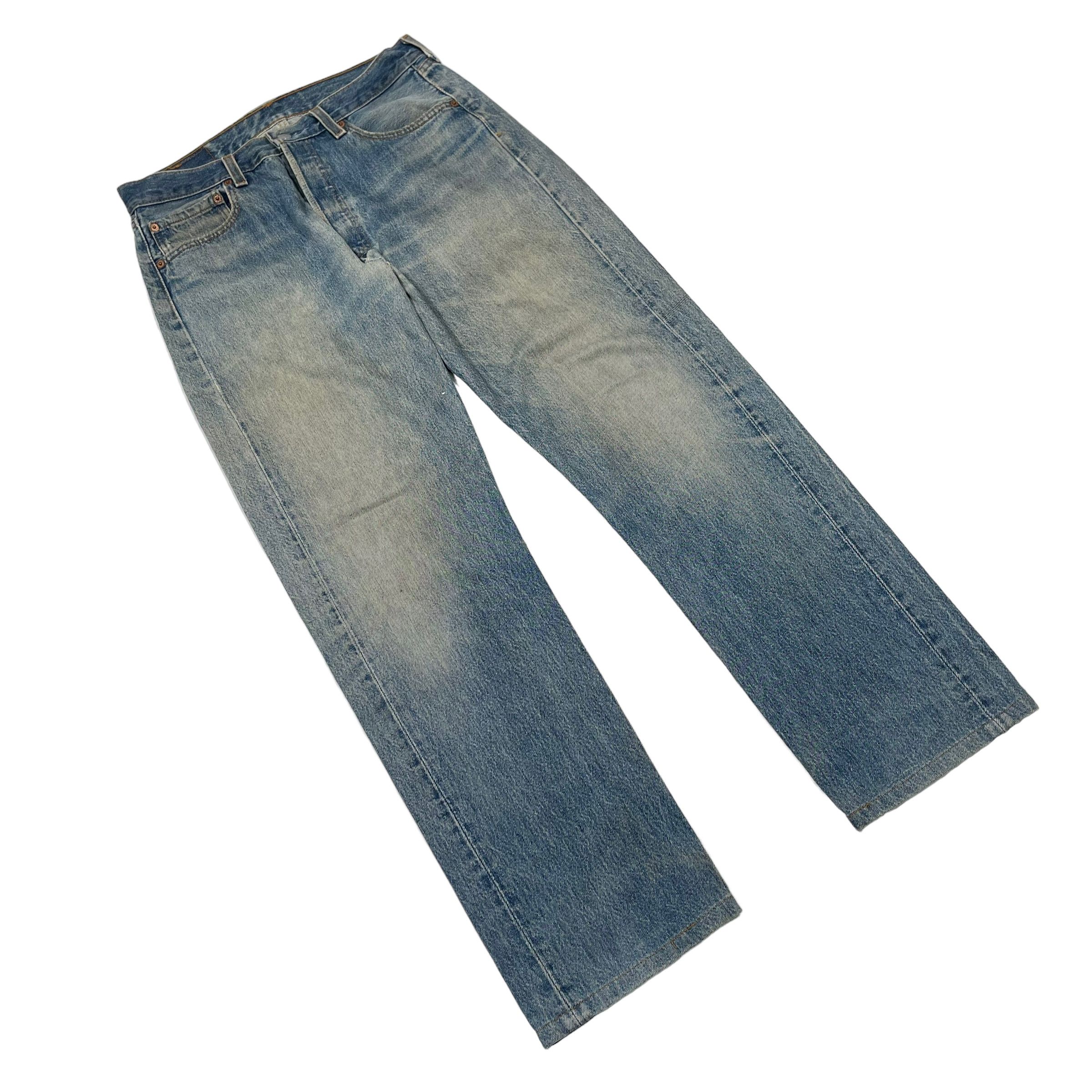 Levi's × Levi's Vintage Clothing × Vintage Vintage 1990s Levi's 501 Light Washed Classic Denim Pants Size US 31 - 3 Thumbnail