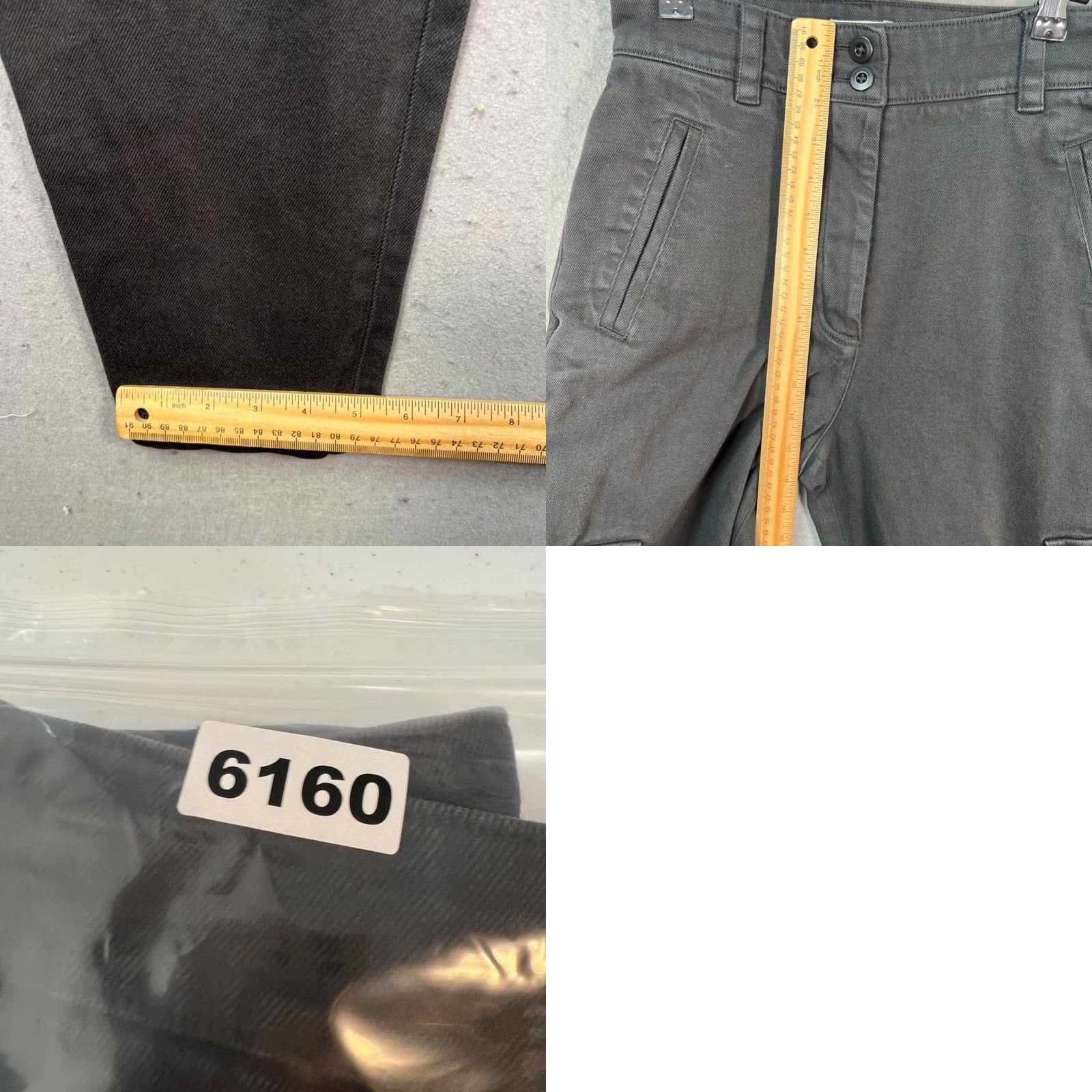 Vintage Wilfred Free Womens Small Black High-Waisted Tapered Leg Cargo Pants Size 28" / US 6 / IT 42 - 8 Thumbnail