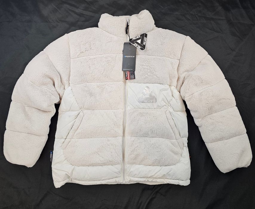 Palace Palace Polartec High Loft Puffa Down Jacket FW22 Grey White