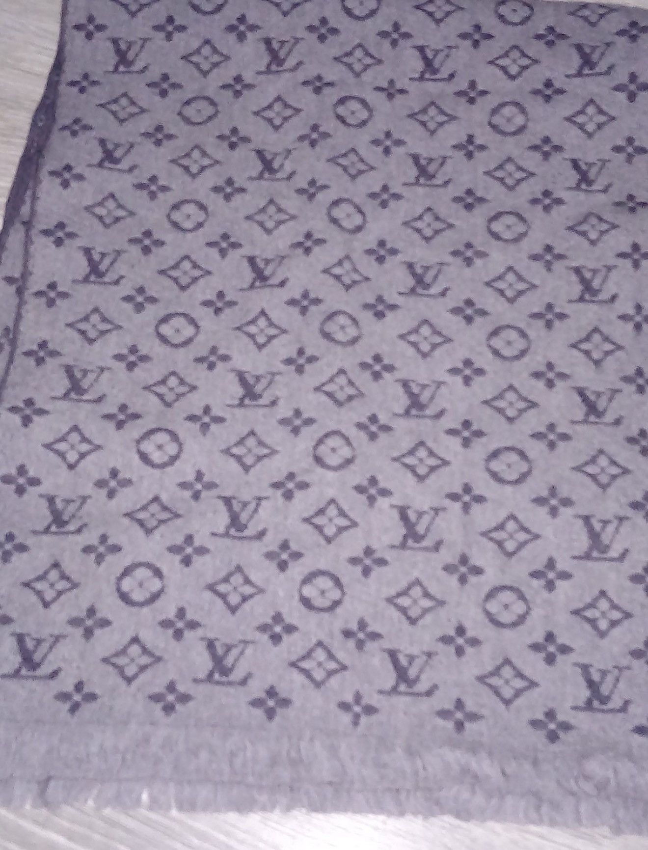 Louis Vuitton LOUIS VUITTON Monogram Wool Scarf LV esdeekid fakemink yeat Size ONE SIZE - 5 Thumbnail