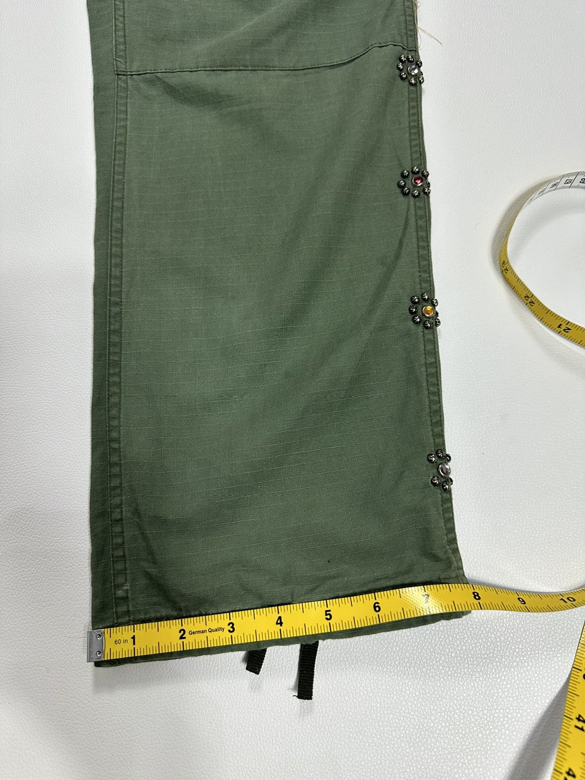 Japanese Brand Mustang Ranch Olive Cargo Pants Size US 30 / EU 46 - 15 Thumbnail