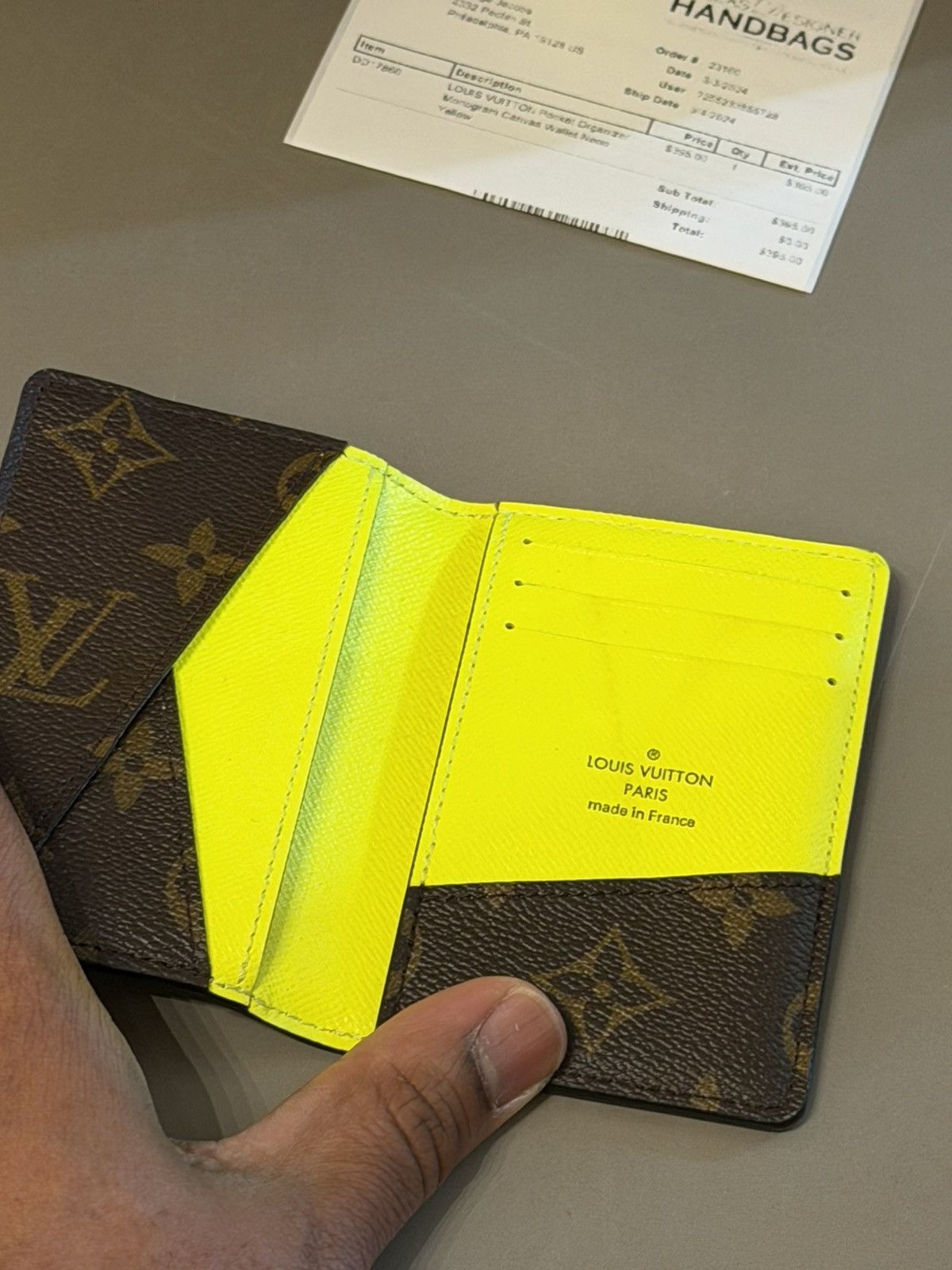Louis Vuitton Louis Vuitton Pocket Organizer Black Neon Wallet Size ONE SIZE - 2 Thumbnail
